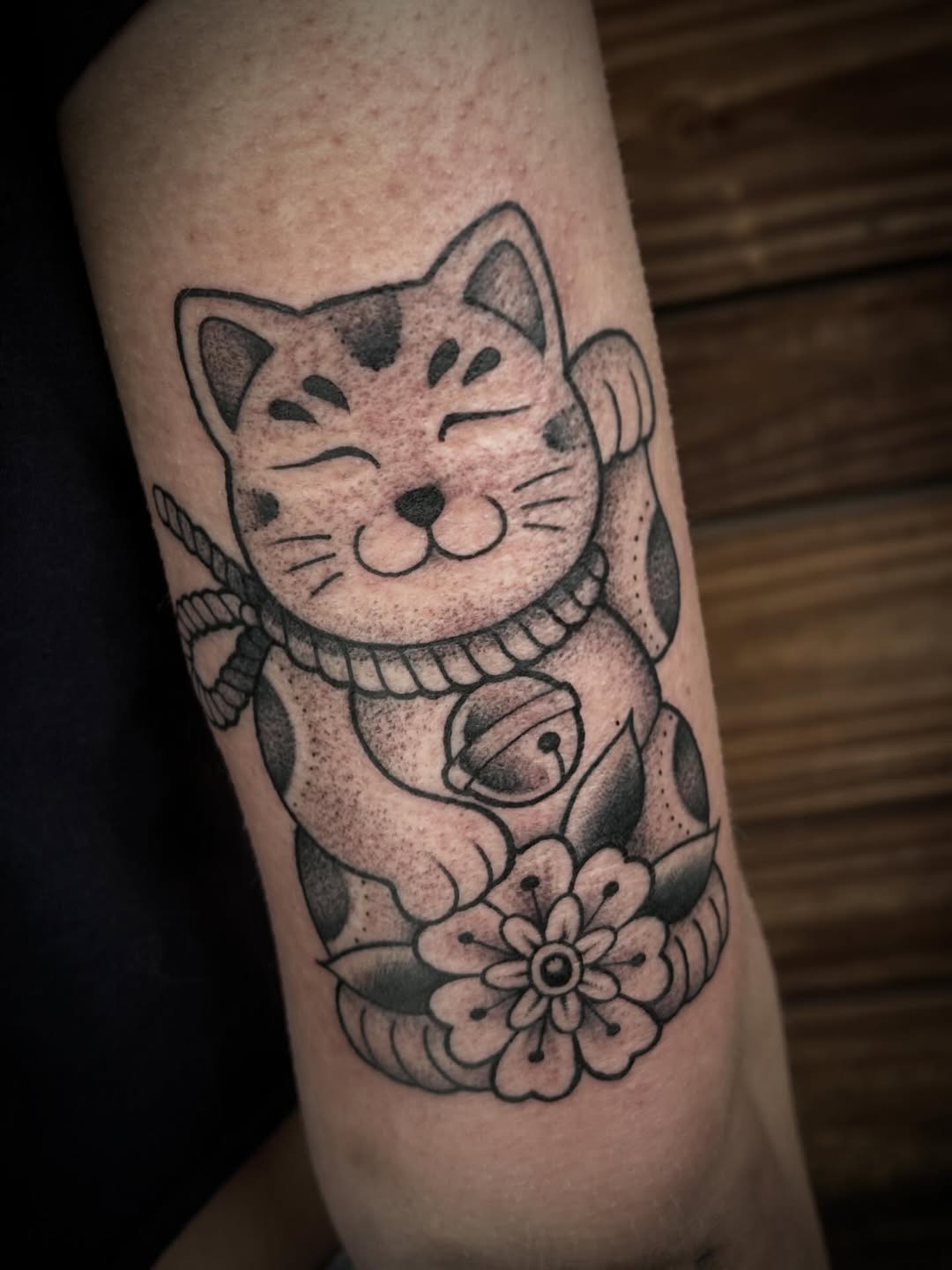 Tattoo by @kaylajtattoos โ american_traditional, black_and_grey