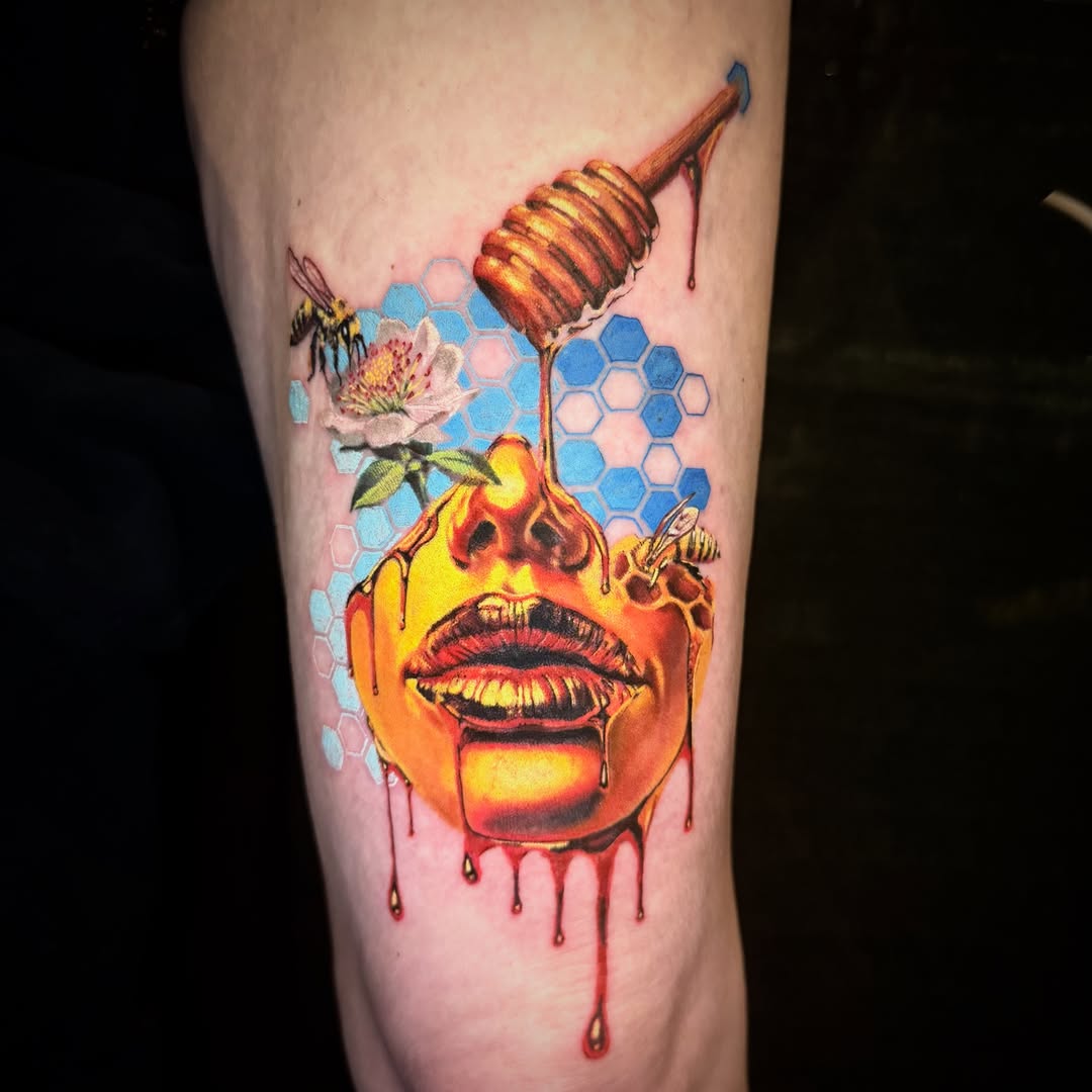 Tattoo by @minter_tattoo — realism, trash_polka