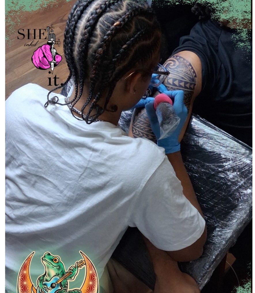 Tribal pattern tribal tattoo on the upper arm by 𓂀 𝕊ℍ𝔼𝕃𝕃𝕐 𓂀