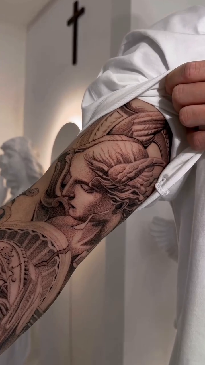 Tattoo by @cot_tattoo — realism, black_and_grey