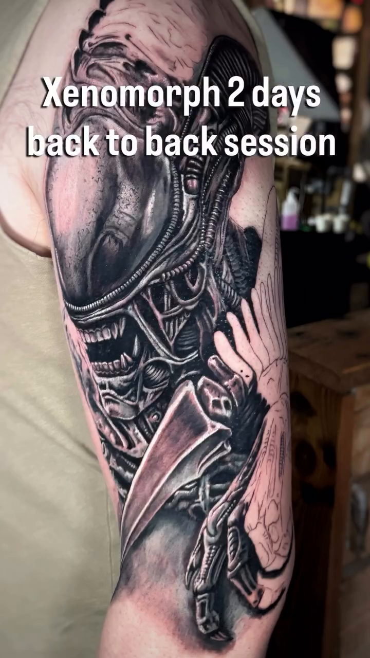 Tattoo by @emmarainetattoo — realism, dark_realism