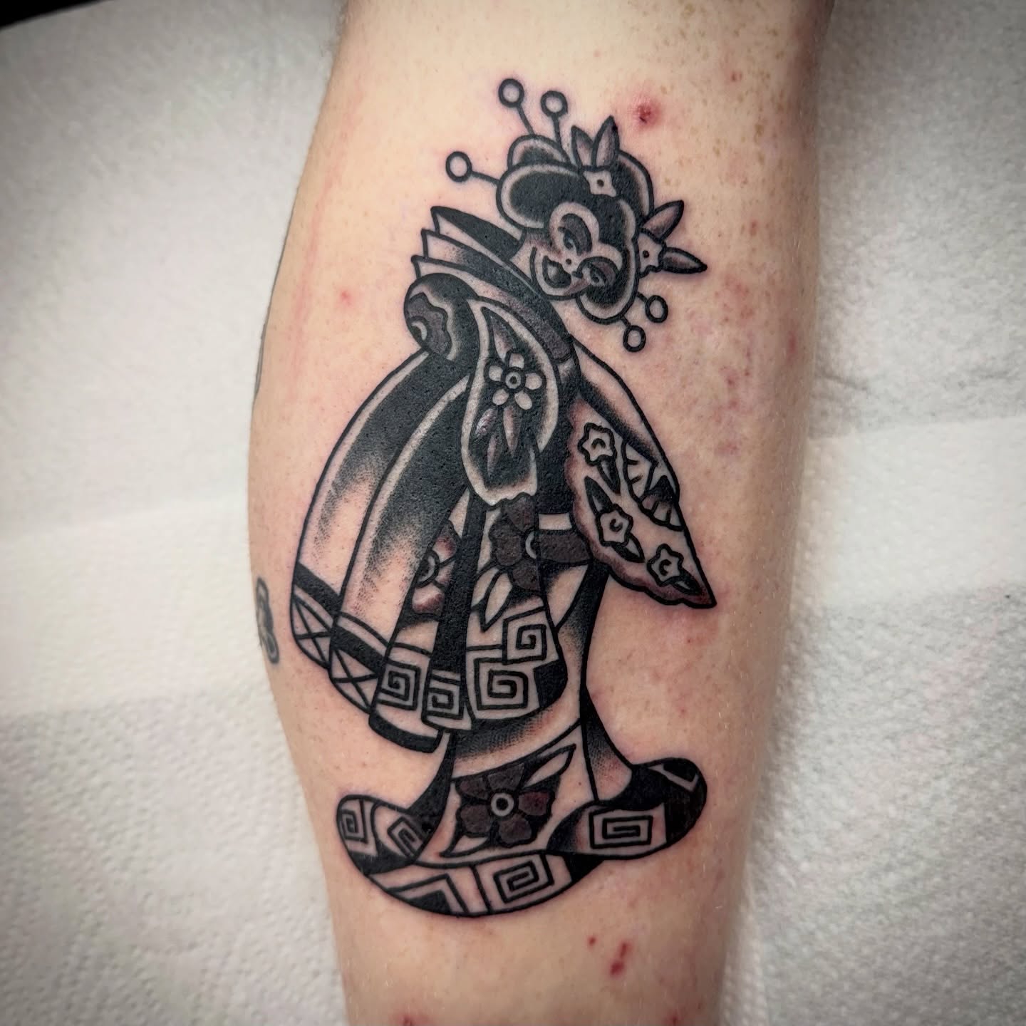 Tattoo by @kane.the.tattooer — black_and_grey