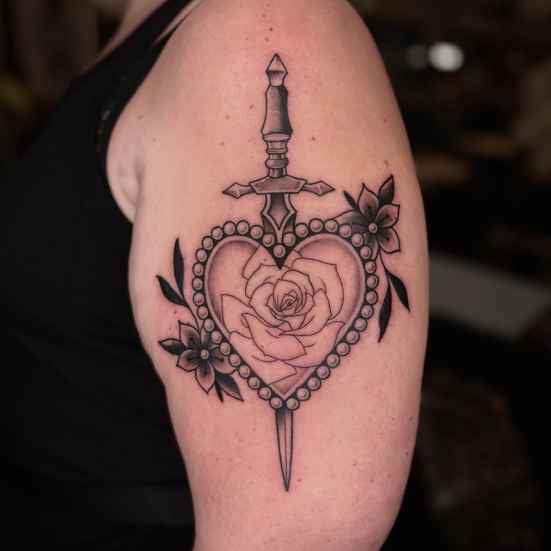 Tattoo by @ldempseytattoos — black_and_grey, fine_line