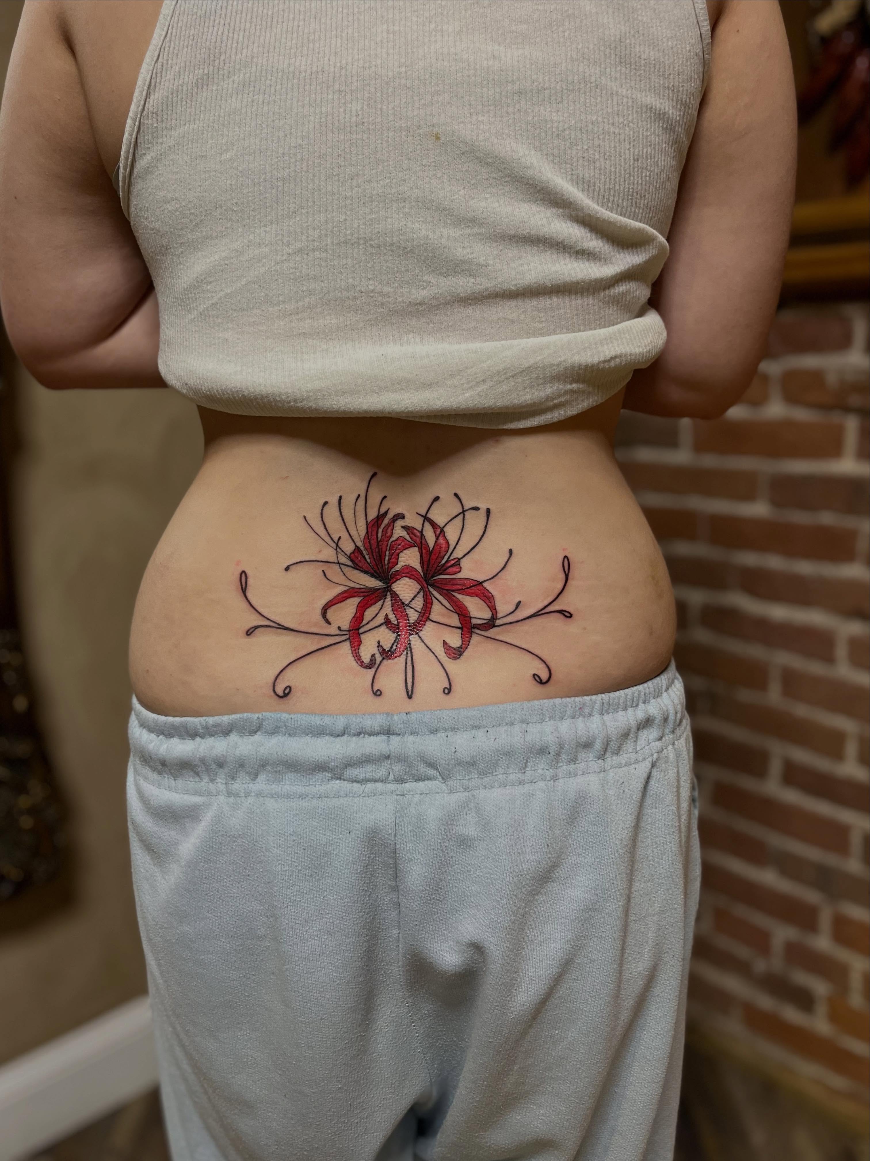 Chrysanthemum dotwork tattoo by Tattoo Artist, Kansas City, Missouri