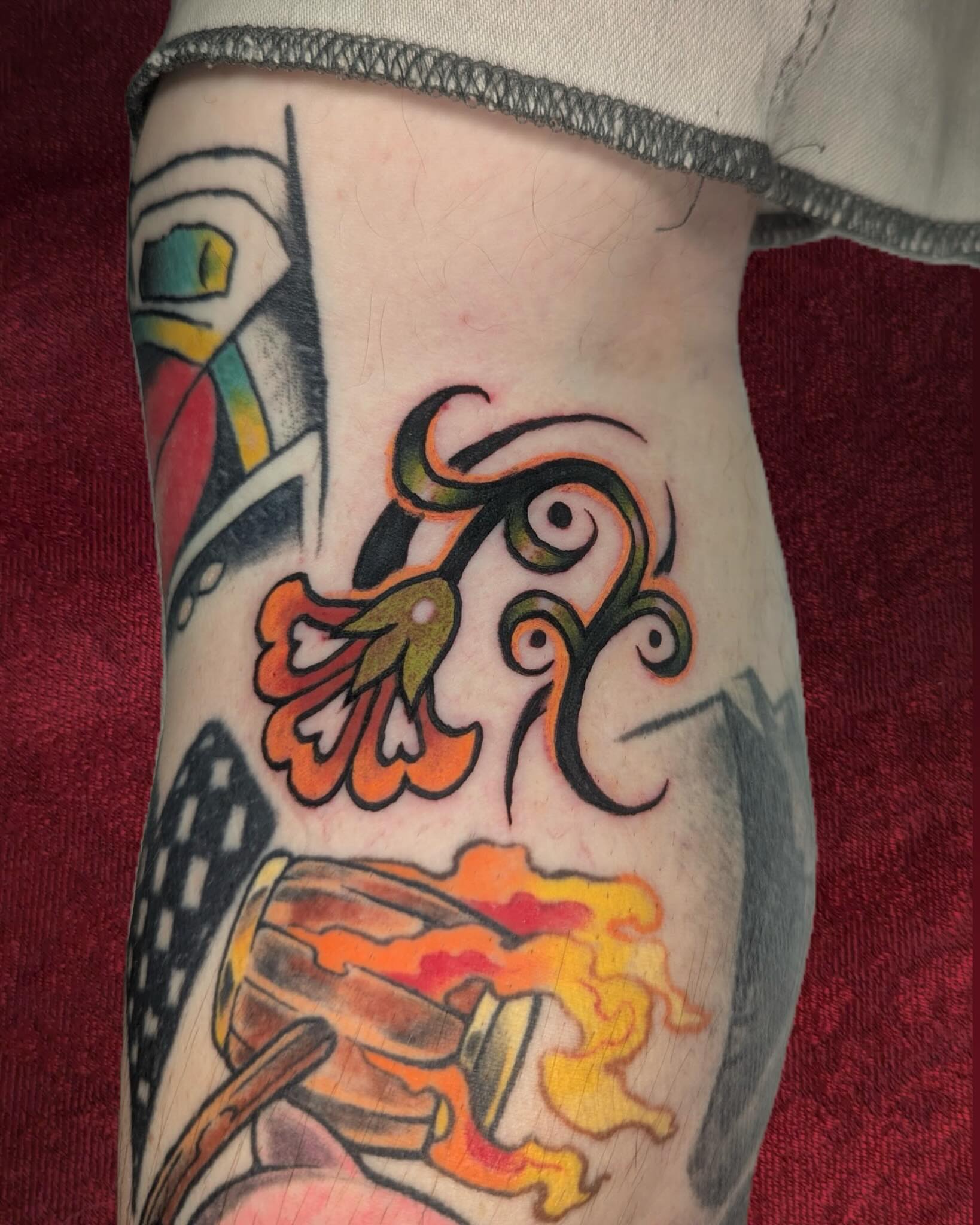 Tattoo by @folkfigment — american_traditional