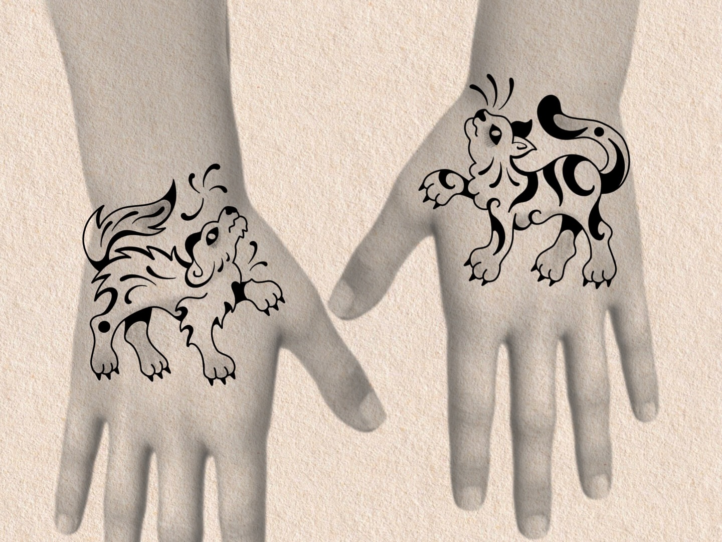 Dog black and grey tattoo on the hand by ๐ฅ Jas ๐ฅ