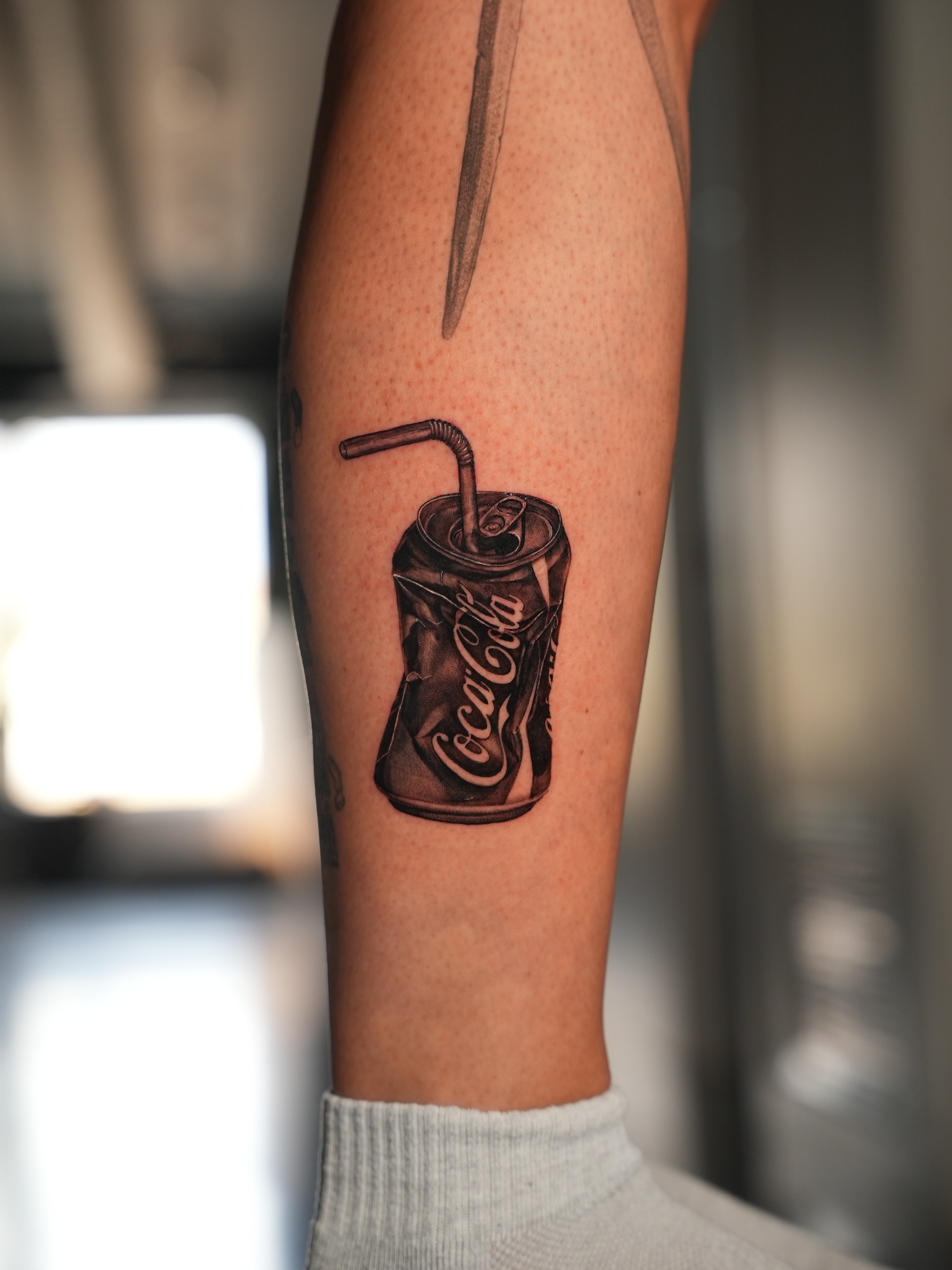 Tattoo by @badvibestattoos — black_and_grey