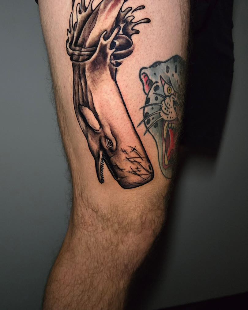 Tattoo by @tanktat2z — american_traditional, black_and_grey