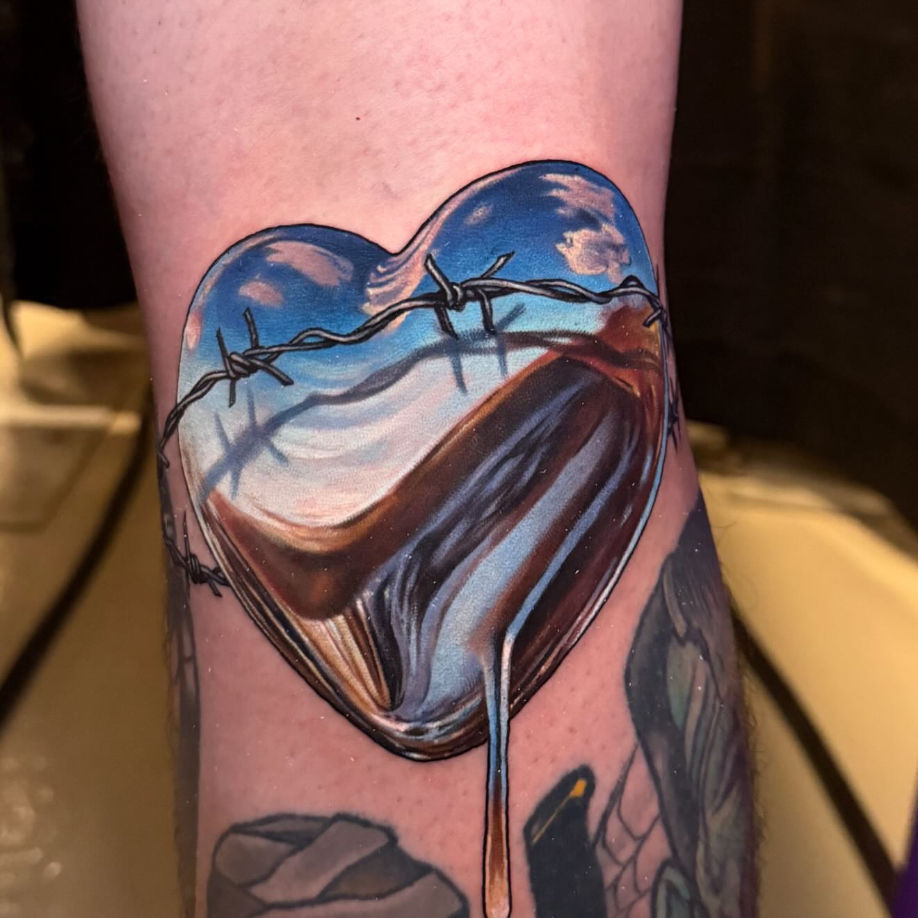 Tattoo by @derekgtattoos — realism, trash_polka