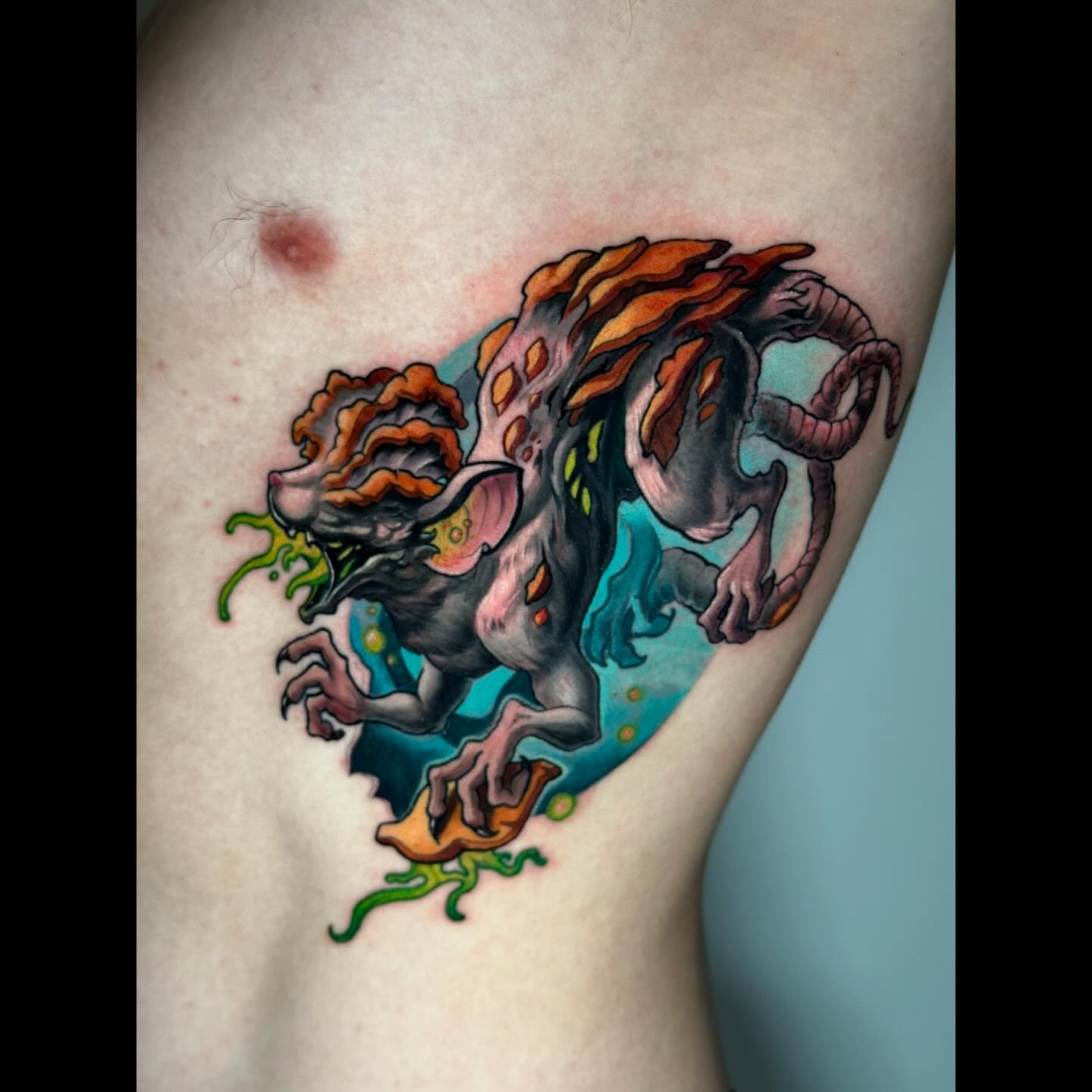 Tattoo by @derekgtattoos — new_school, illustrative