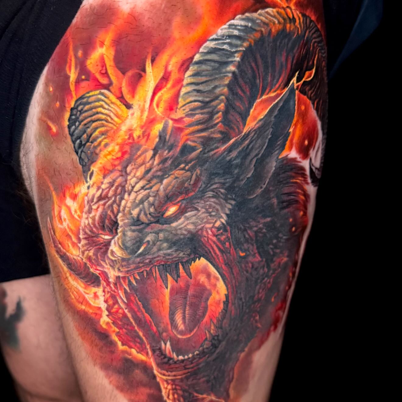 Tattoo by @derekgtattoos — realism, dark_realism