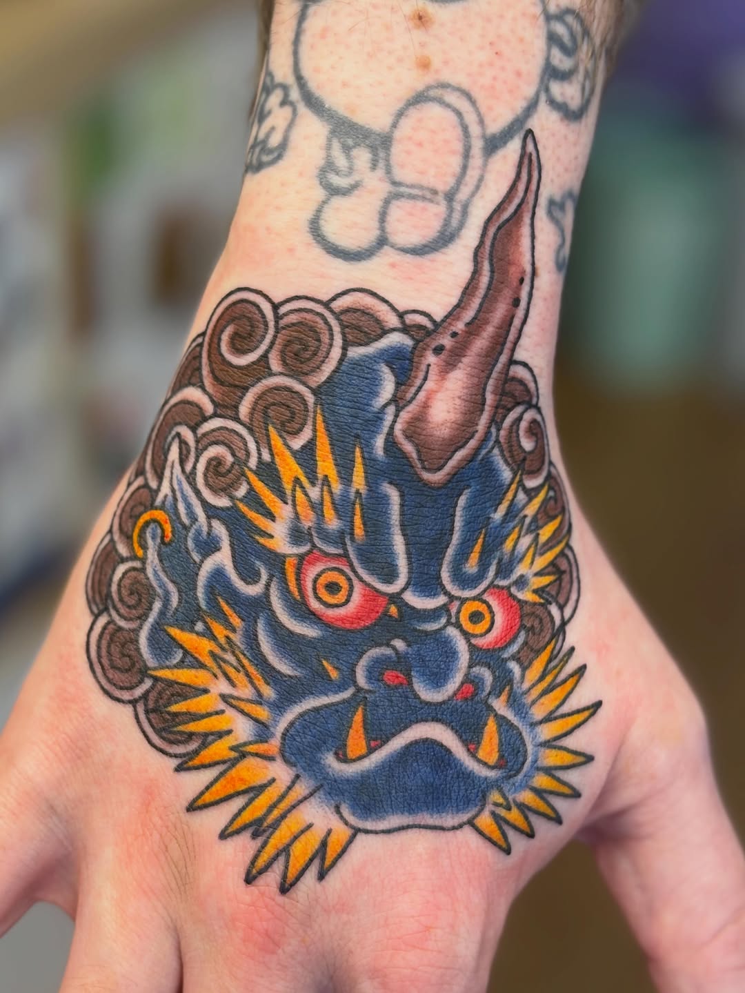 Tattoo by @brynntattoos — japanese_irezumi, american_traditional
