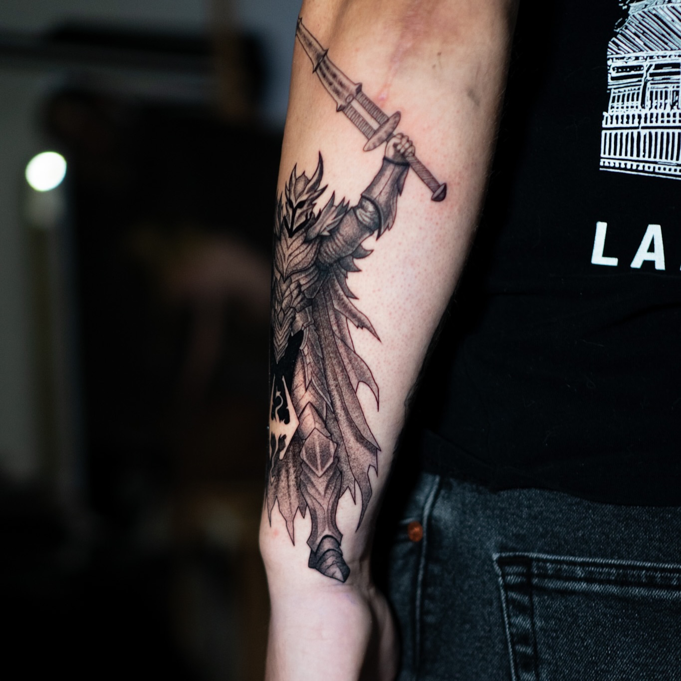 Tattoo by @inkdrunkjorden โ realism, black_and_grey