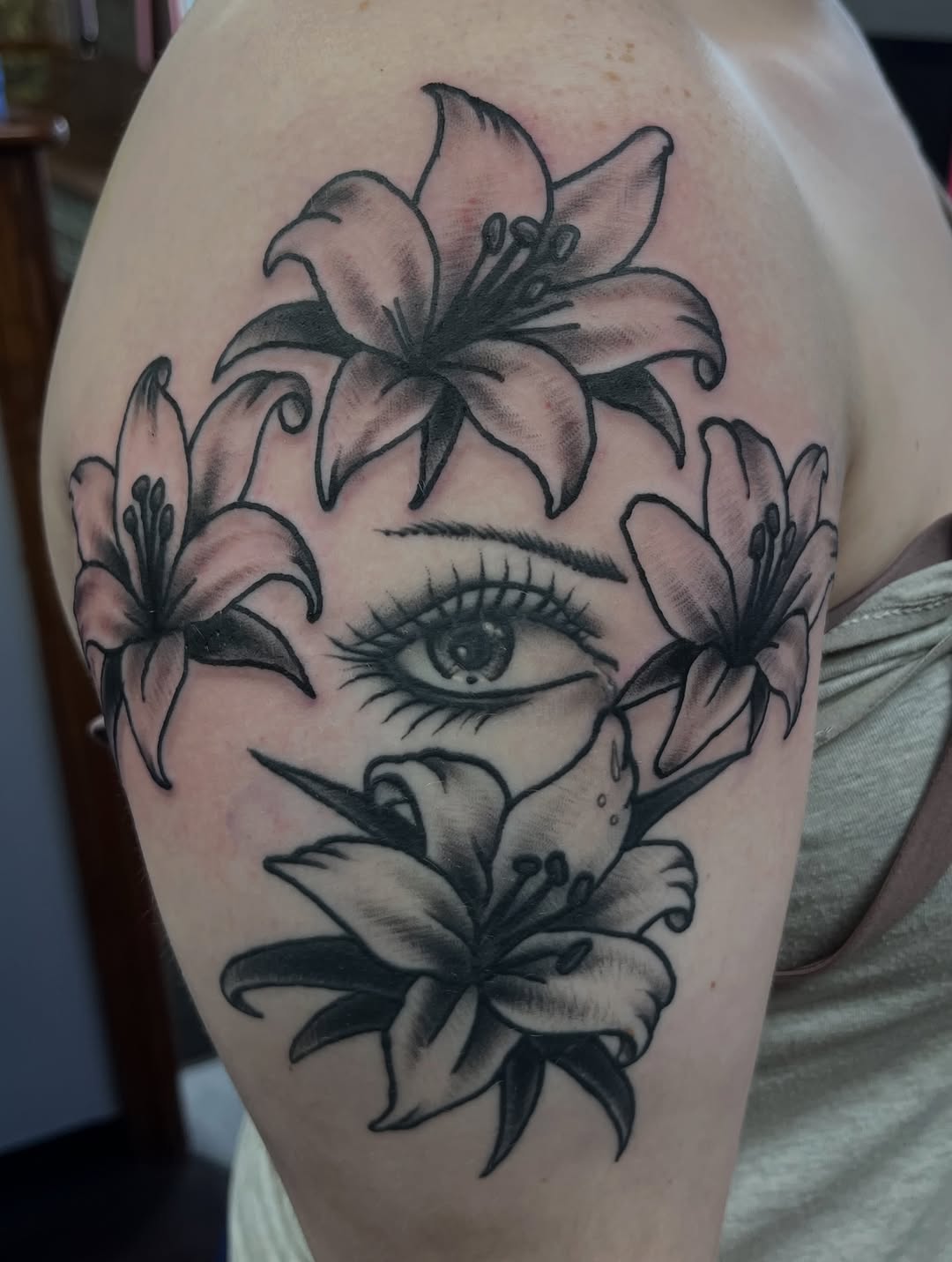 Tattoo by @timworthentattoo — black_and_grey, realism