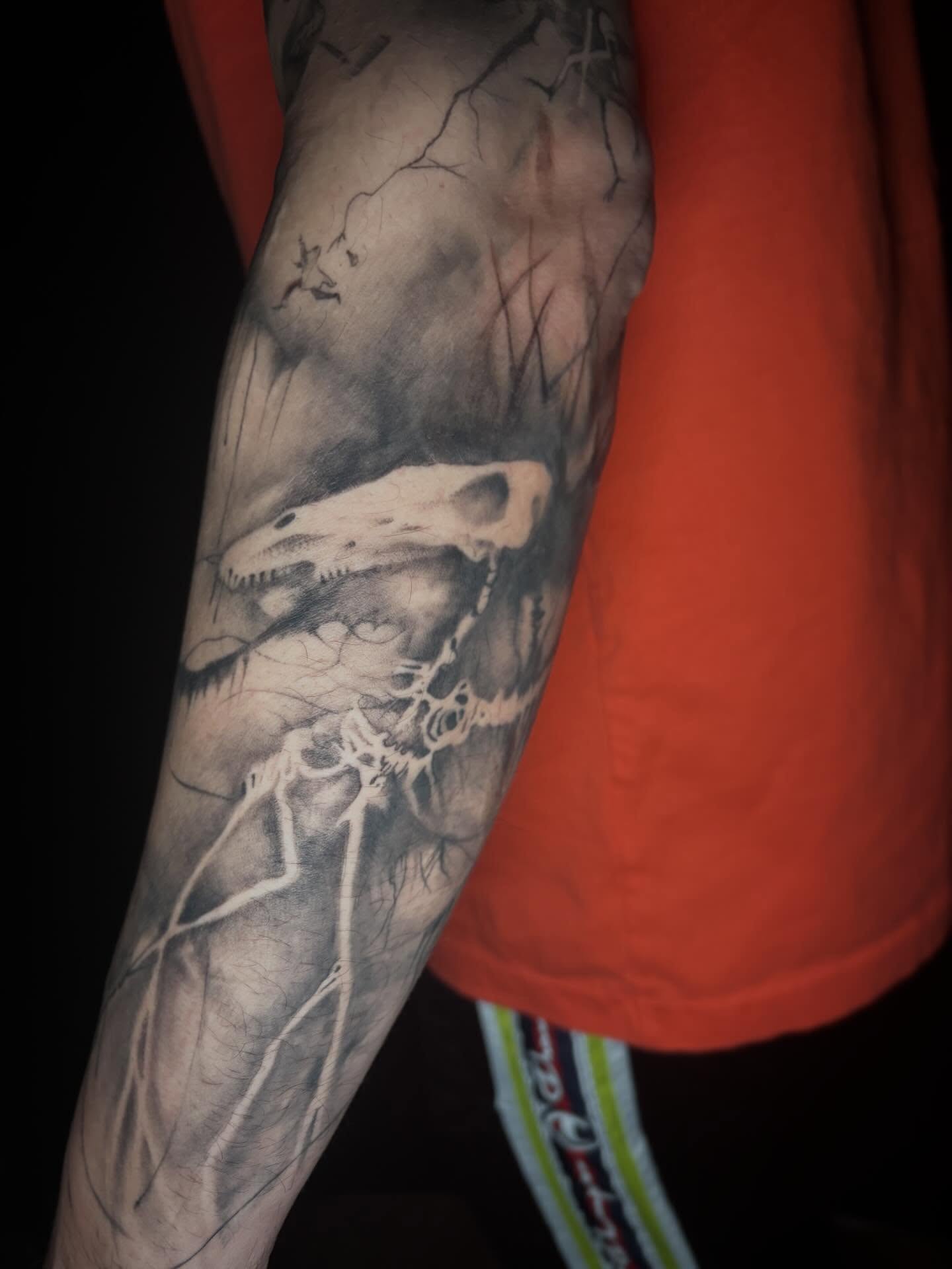 Abstract nature realism tattoo on the forearm by Cassandra Colleen