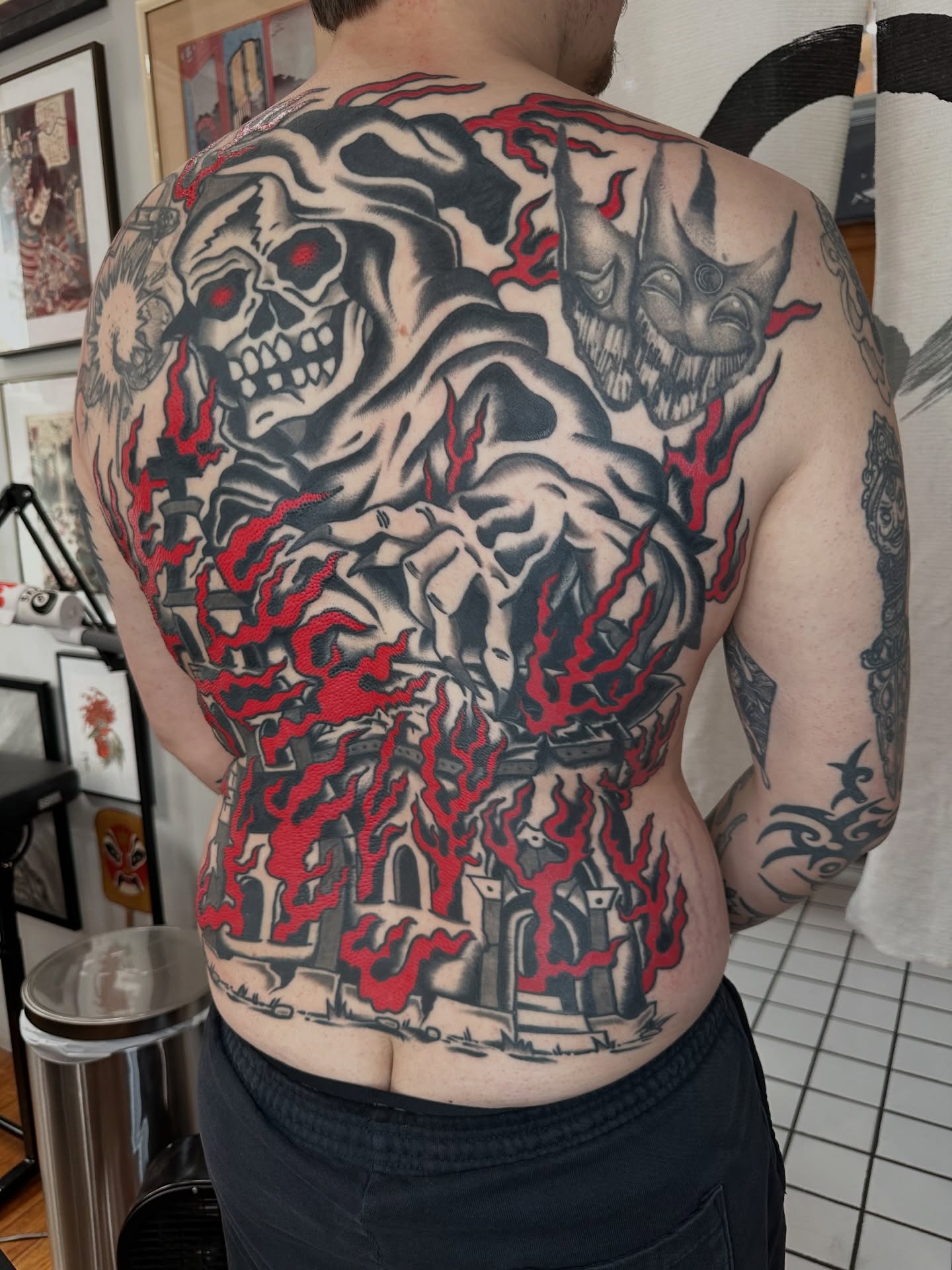 Tattoo by @boscobreadsticks — american_traditional, dark_realism