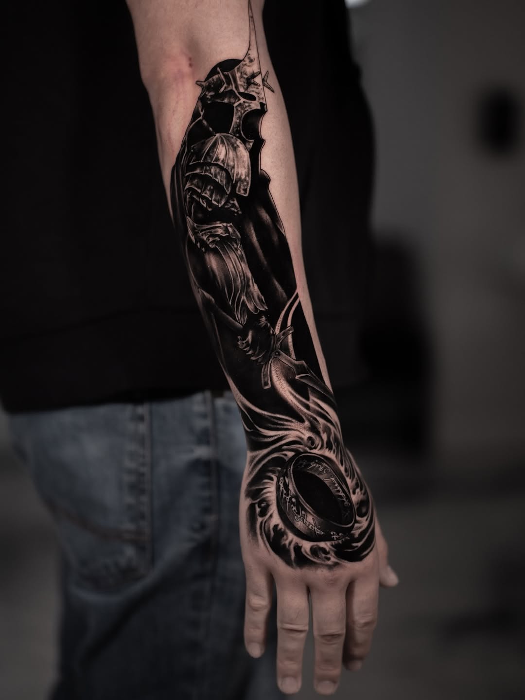 Tattoo by @andretattoostx β realism, black_and_grey