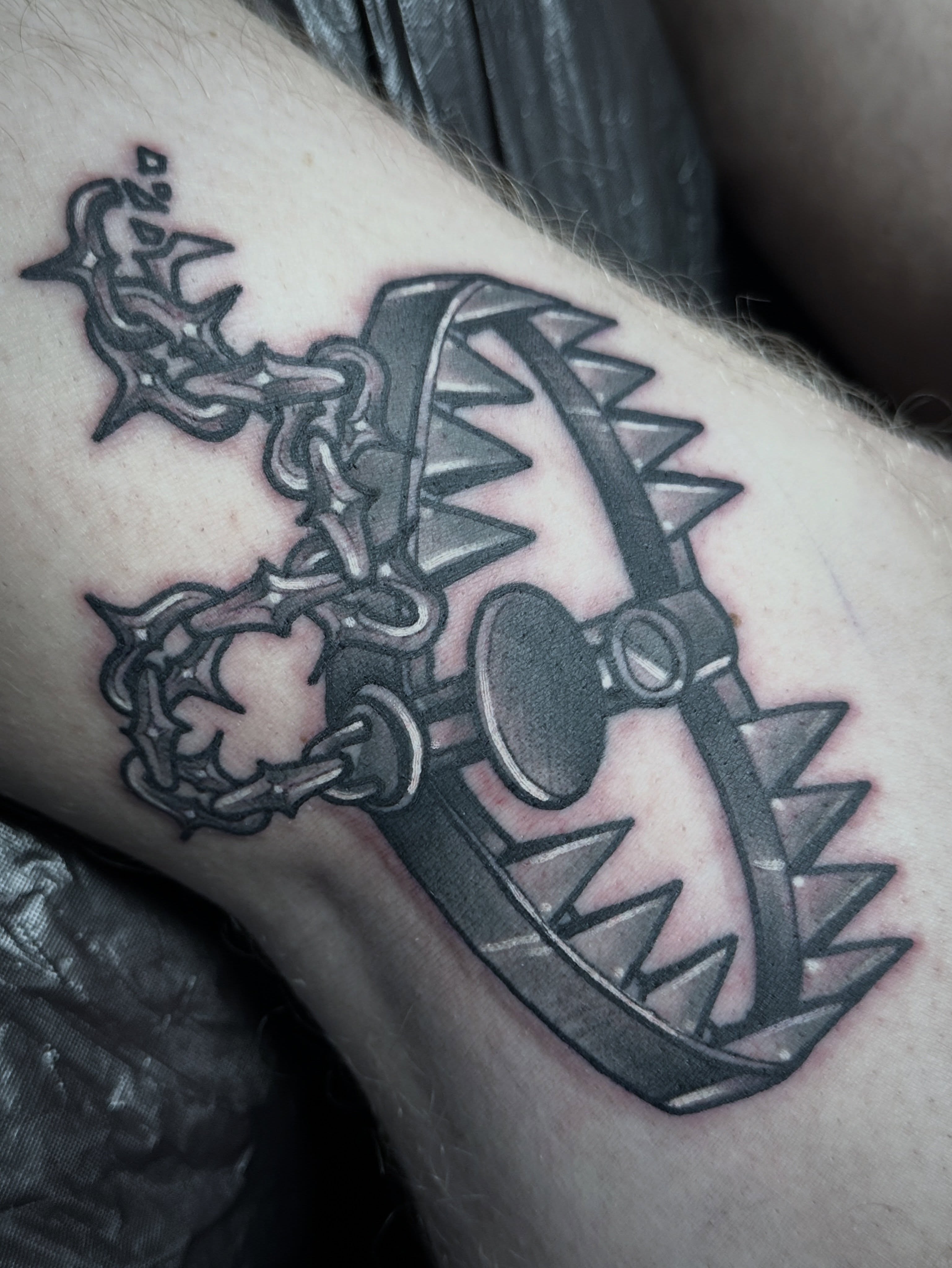 Tattoo by @aprilnicoletattoos — black_and_grey