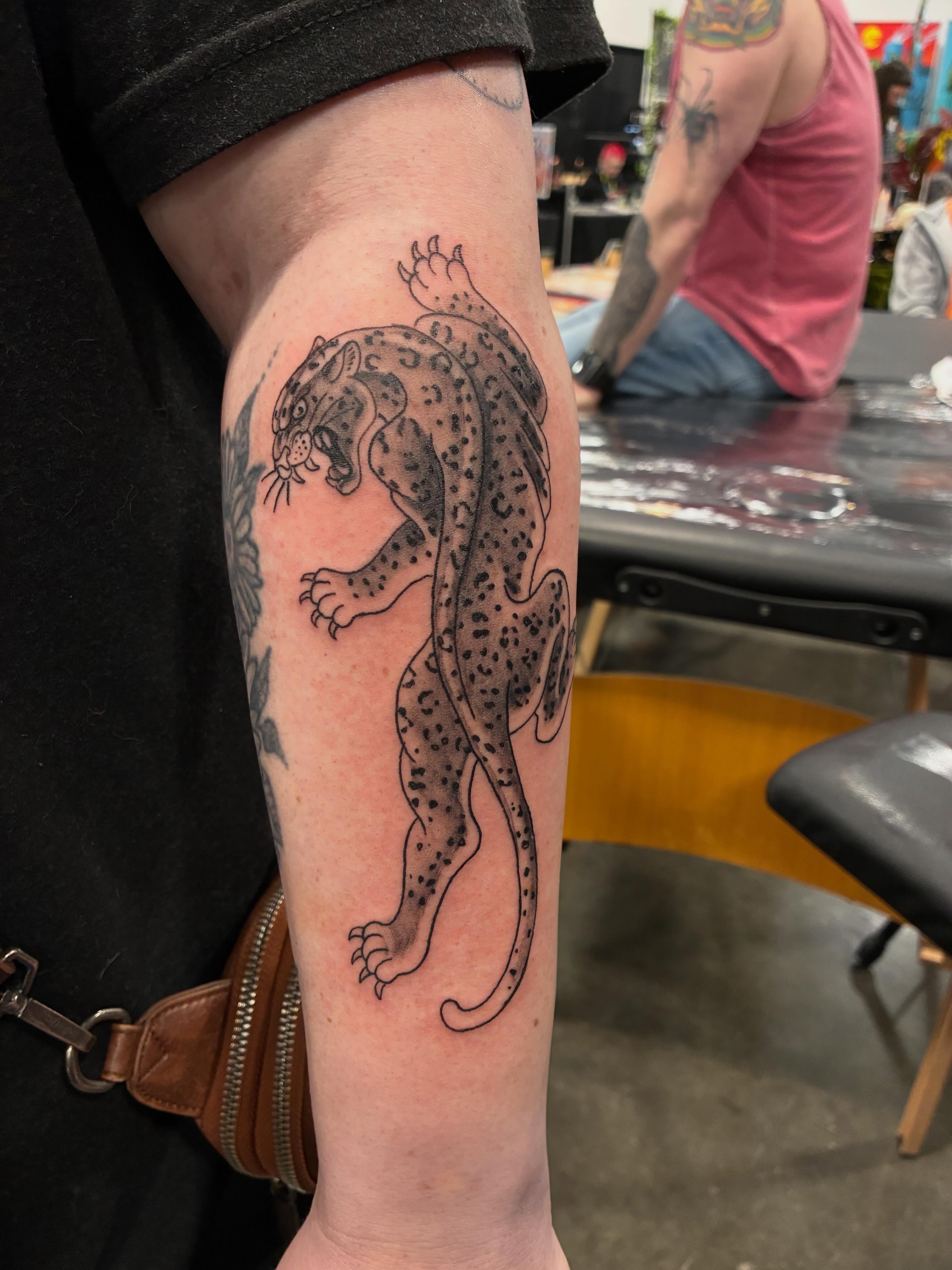 Tattoo by @bearclawtattoo — black_and_grey