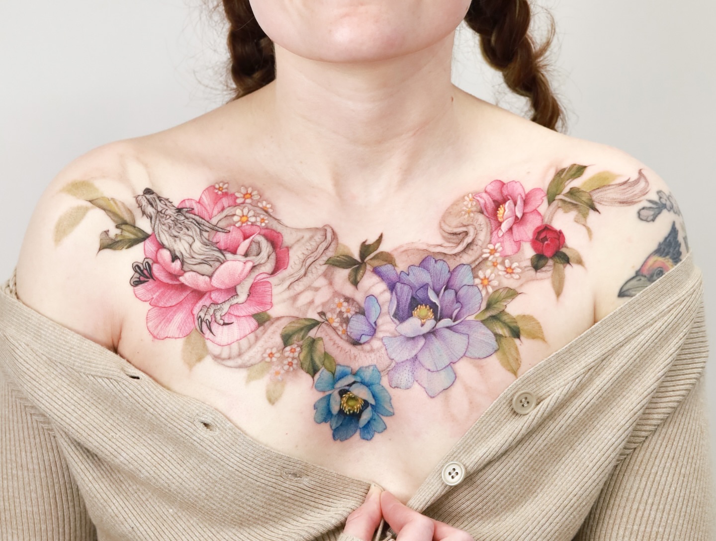 Tattoo by @tattooist_silo — realism, watercolor