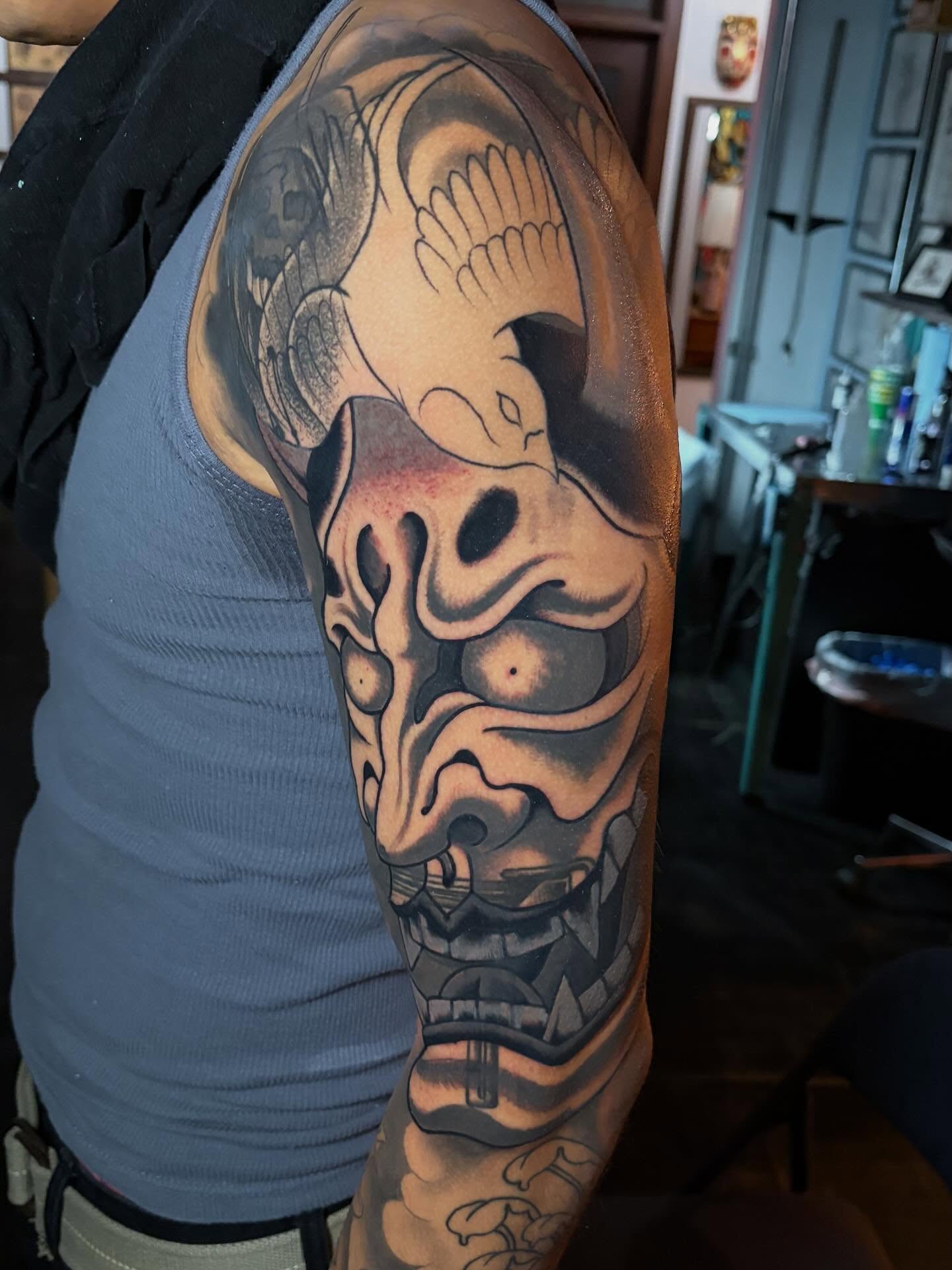 Tattoo by @elmertattoos — japanese_irezumi, realism