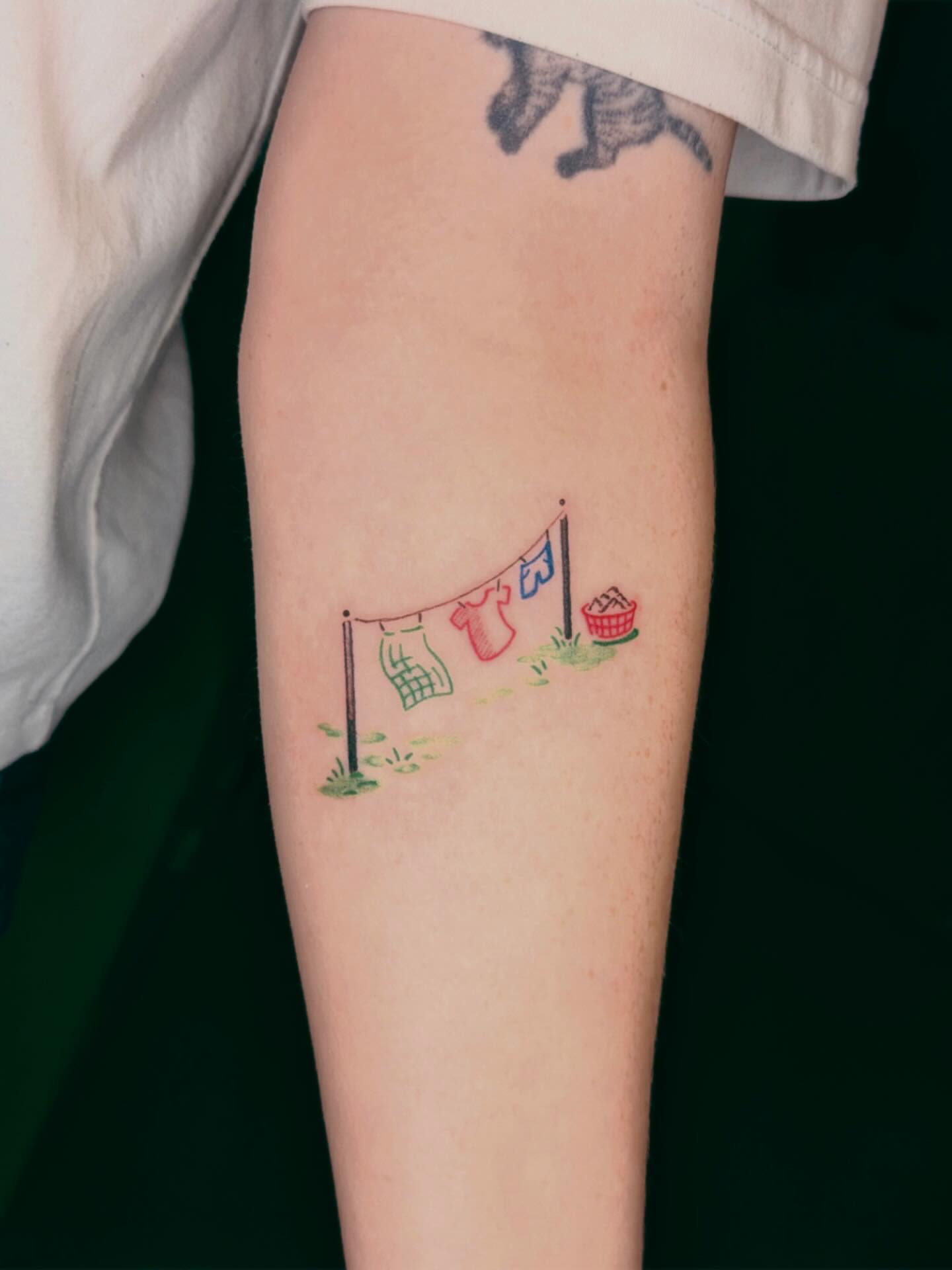 Tattoo by @chop_stick_n_poke — watercolor