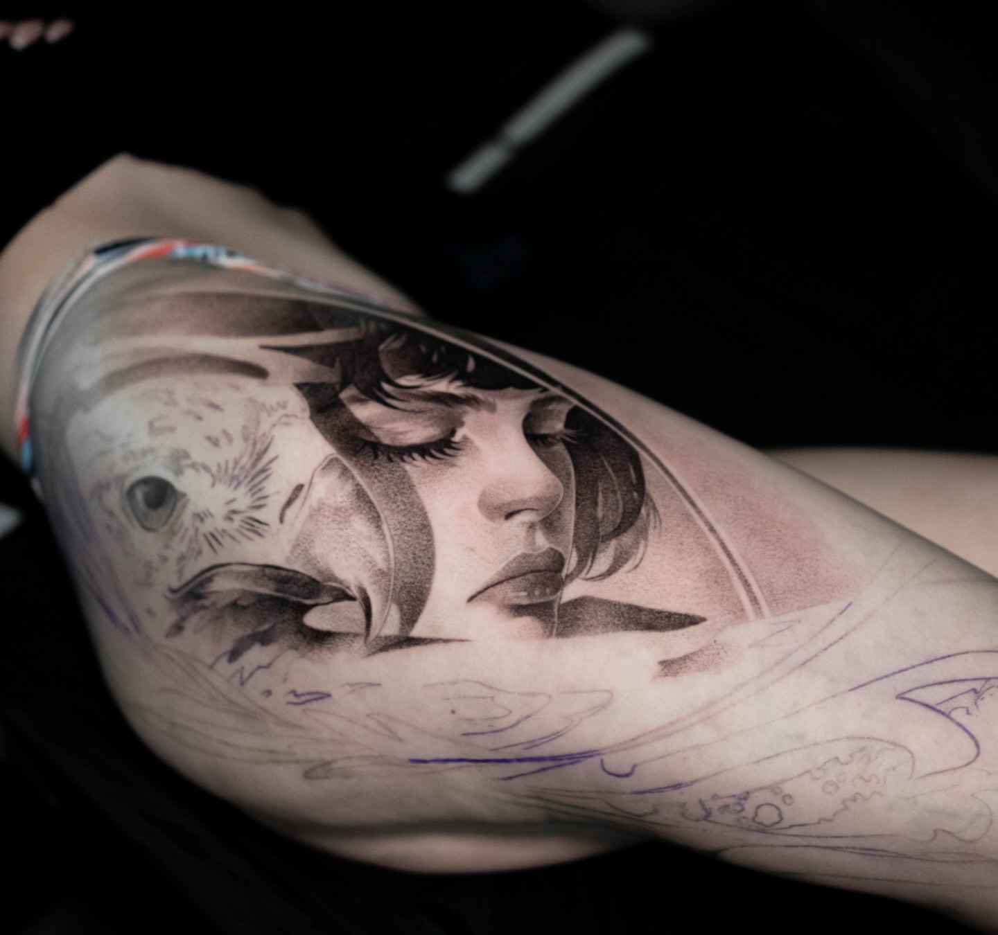 Tattoo by @slaidartwork — realism, black_and_grey