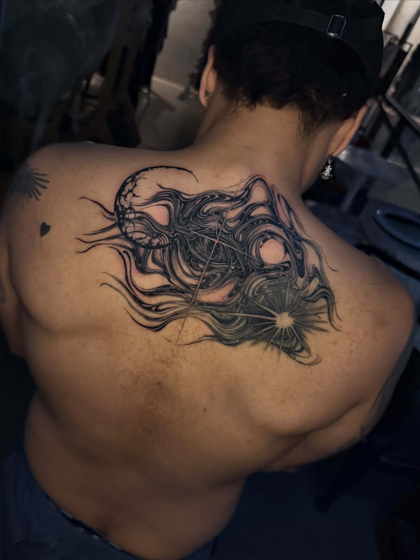 Tattoo by @voldblk — black_and_grey, surrealism