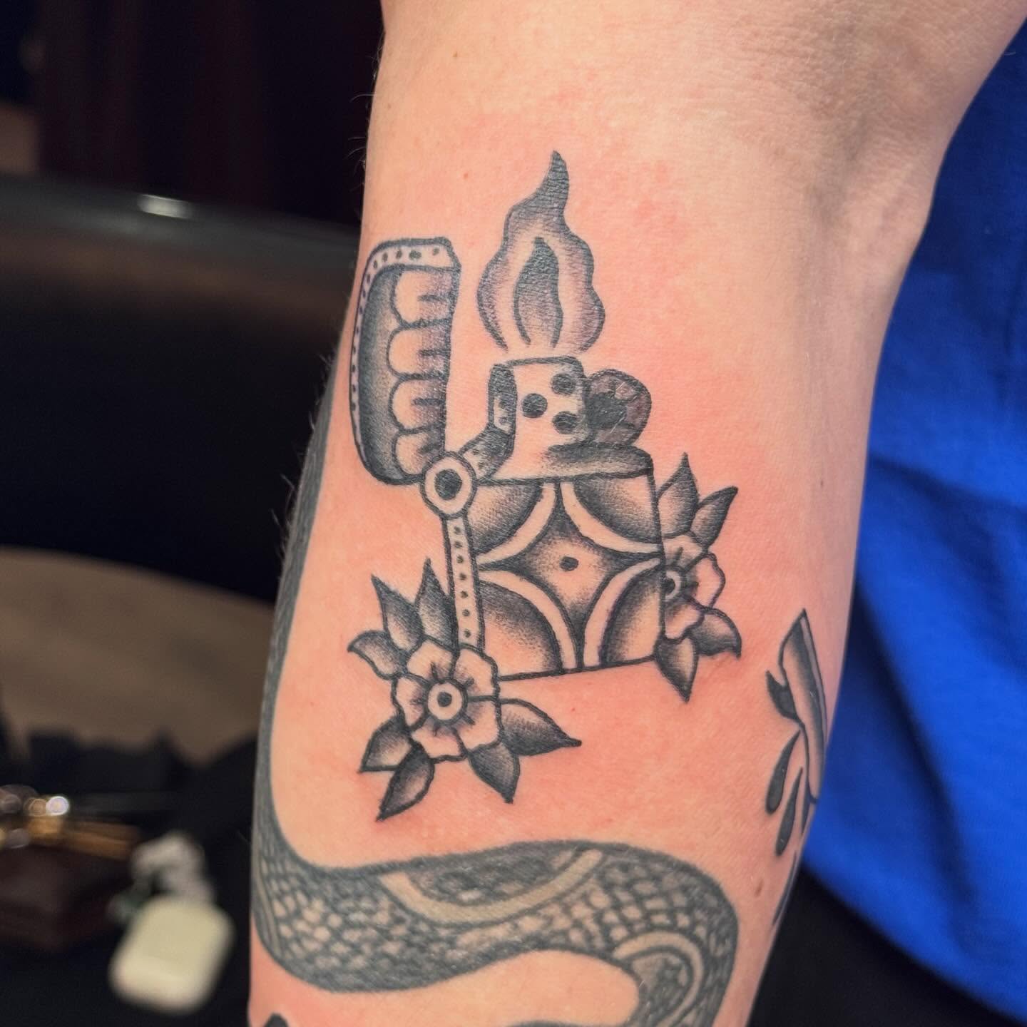 Tattoo by @summerthymetattoo — american_traditional, dotwork
