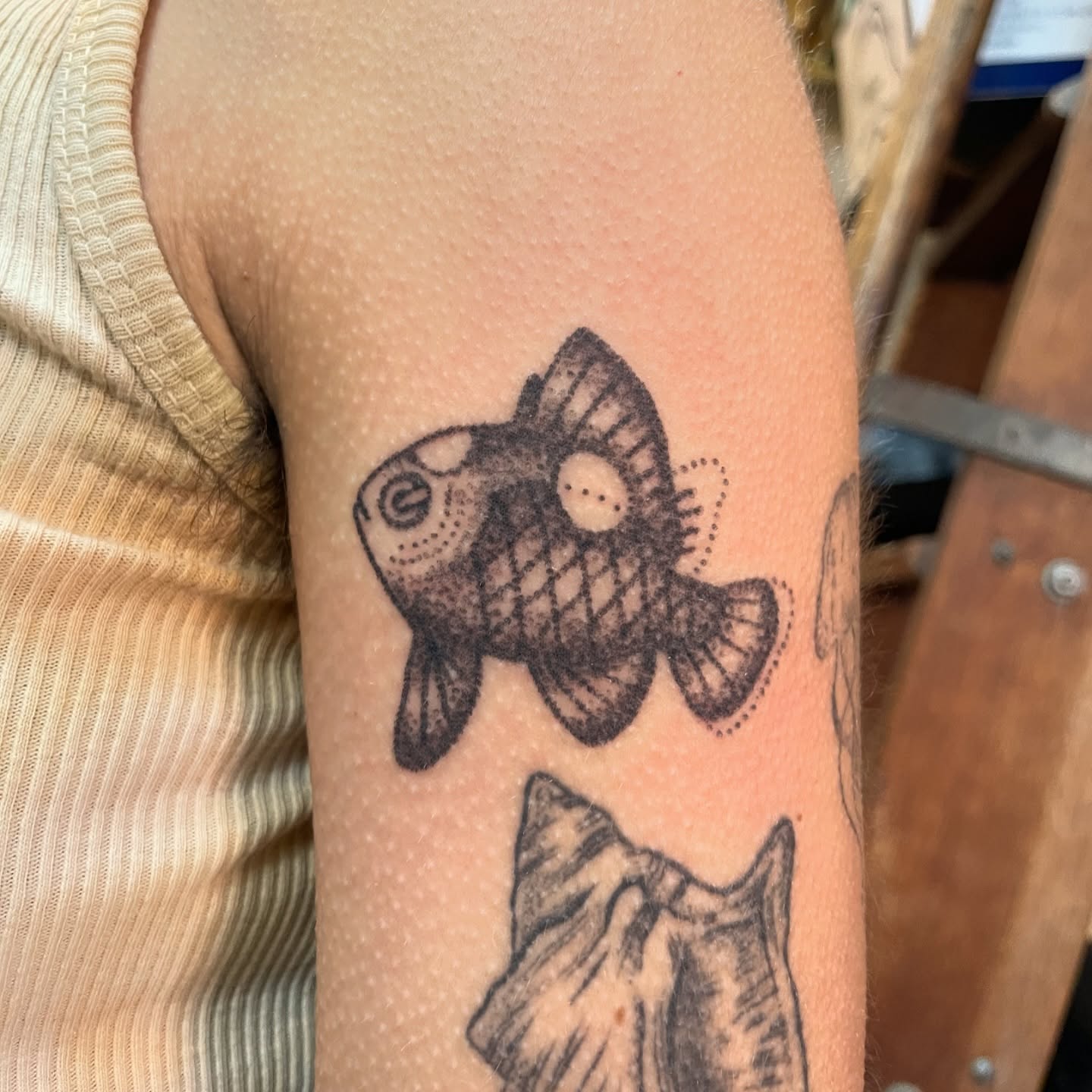 Tattoo by @roepoke — dotwork