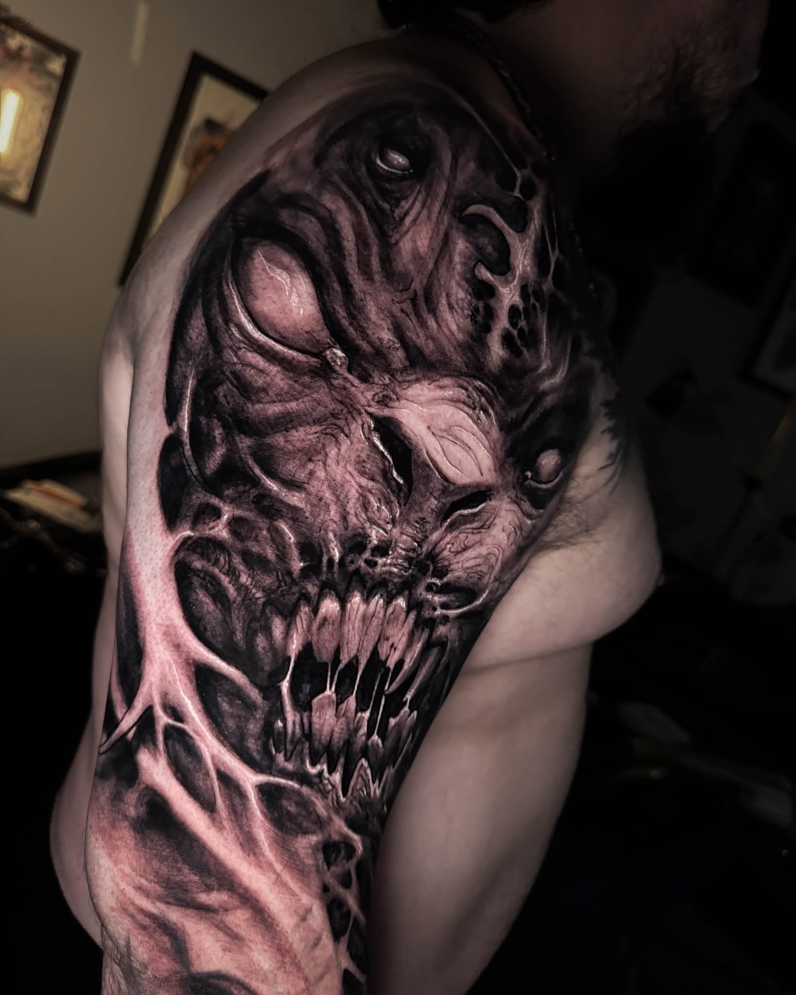 Tattoo by @brunomorettitattoo — dark_realism