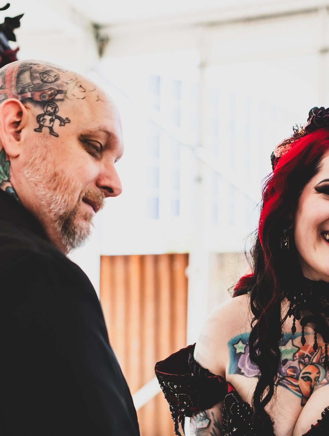 Tattoo on the head by Bryan Parsons