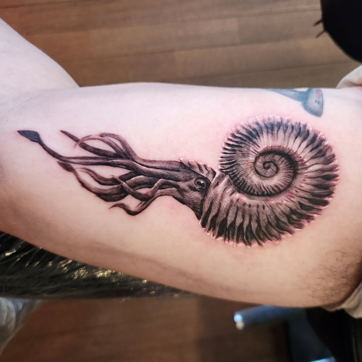 Tattoo by @bongobodyart — realism, black_and_grey