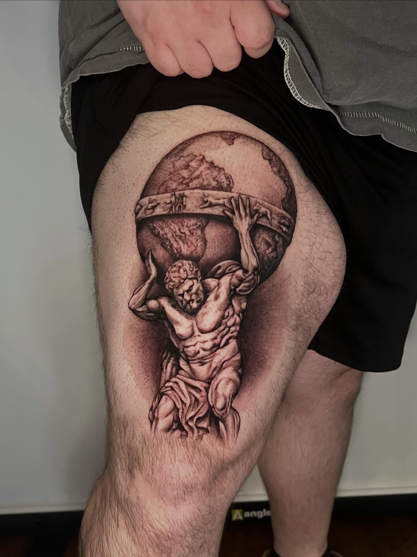 Tattoo by @gracef.tattoo — realism, black_and_grey