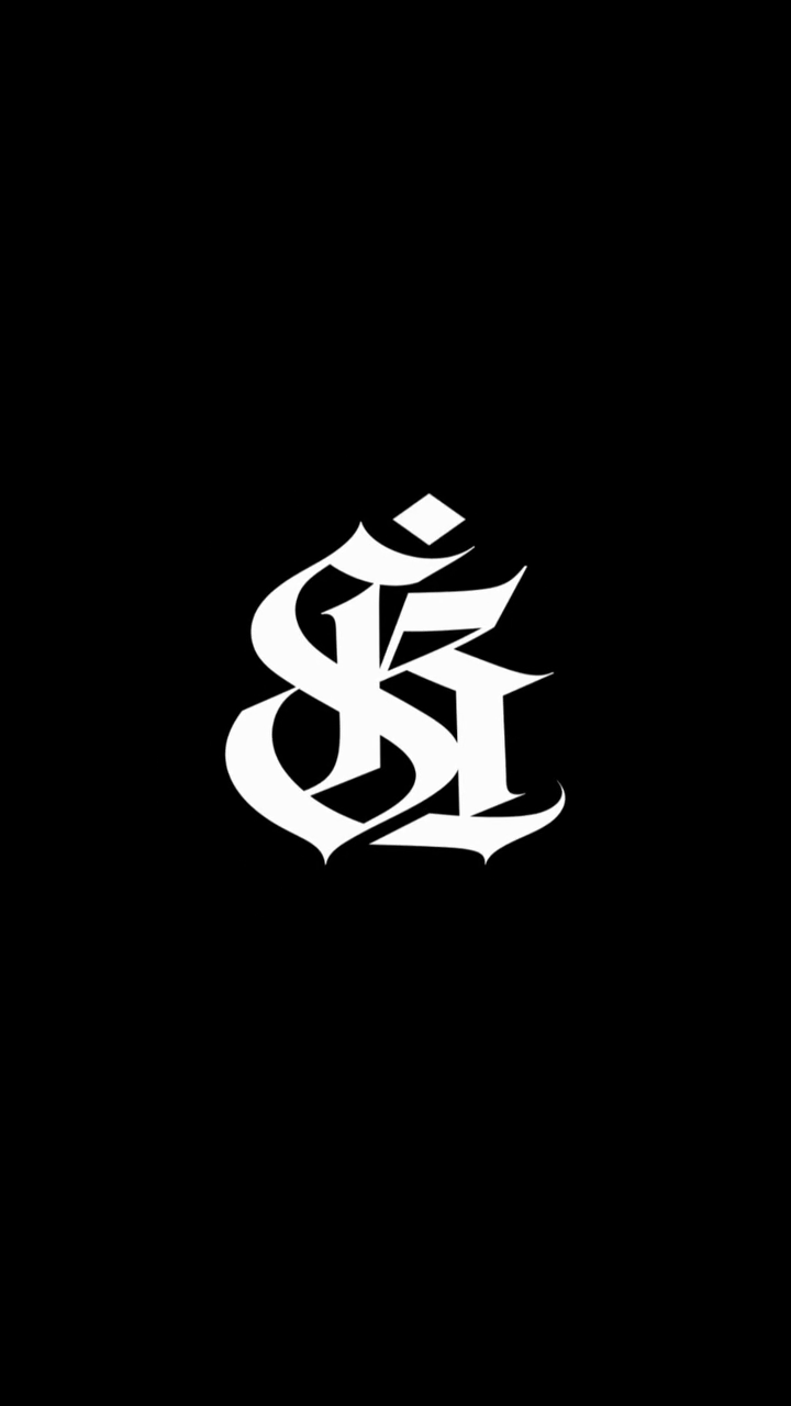 SK script logo lettering script tattoo by mr.scriptkeeper