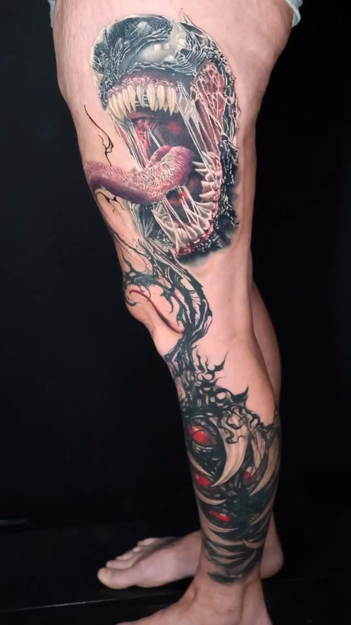 Tattoo by @dragonflytattoostudio — realism, dark_realism