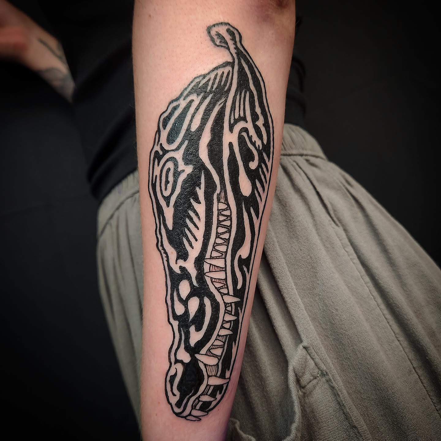 Tattoo by @thelinedefined — black_and_grey, geometric
