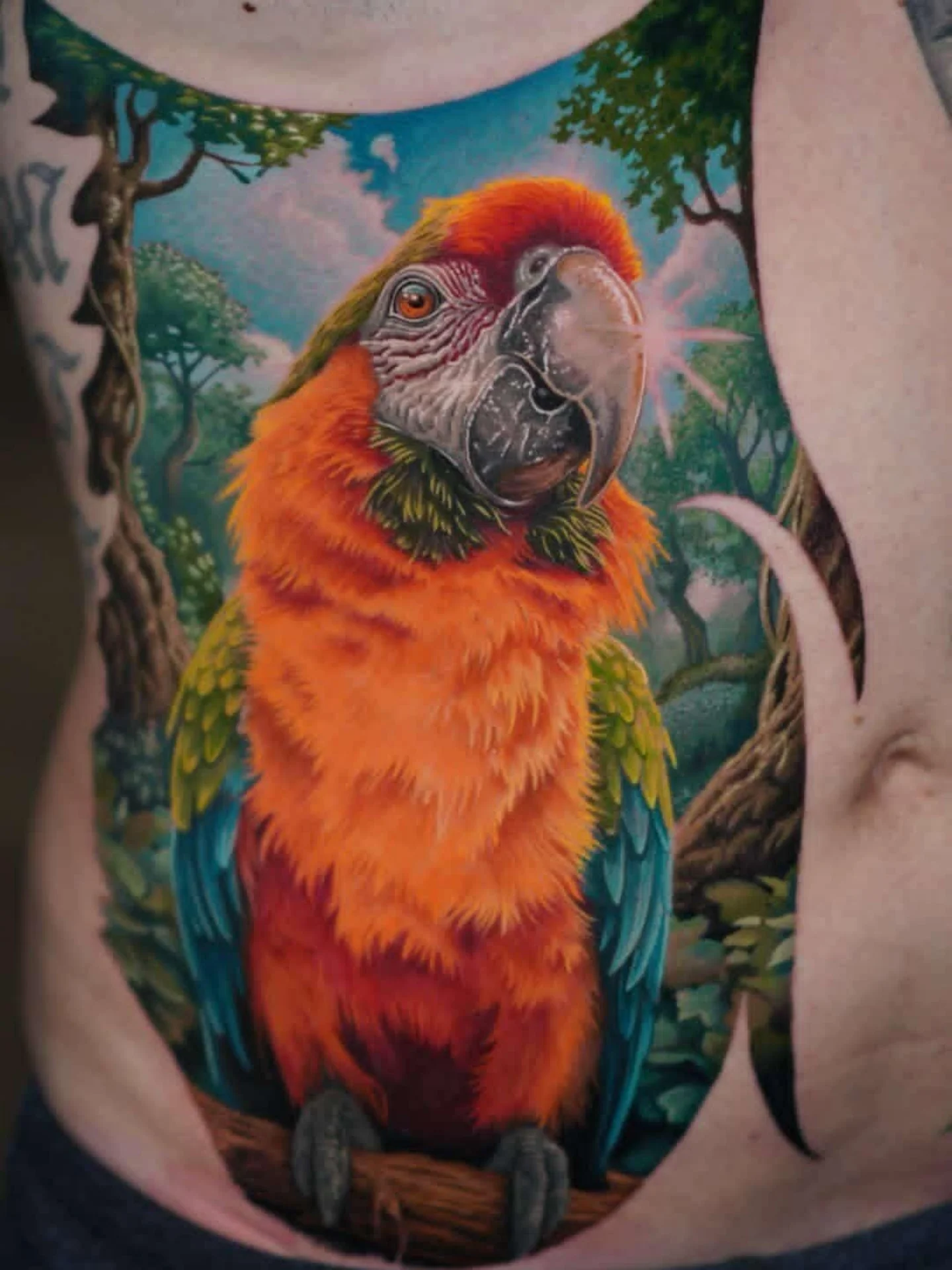 Tattoo work at Fort Wayne Tattoo Convention 2026