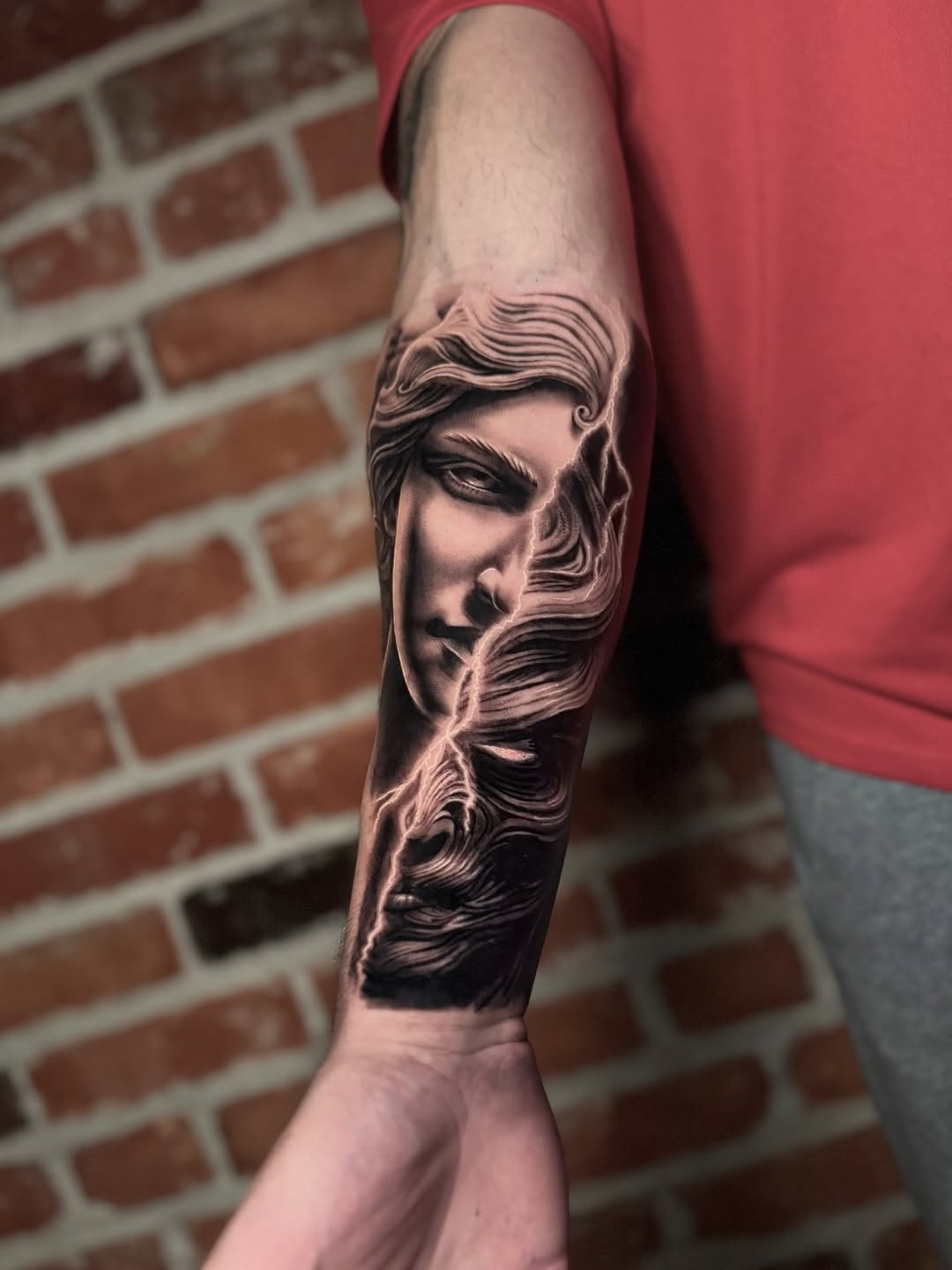 Tattoo by @kelsealake — realism, black_and_grey