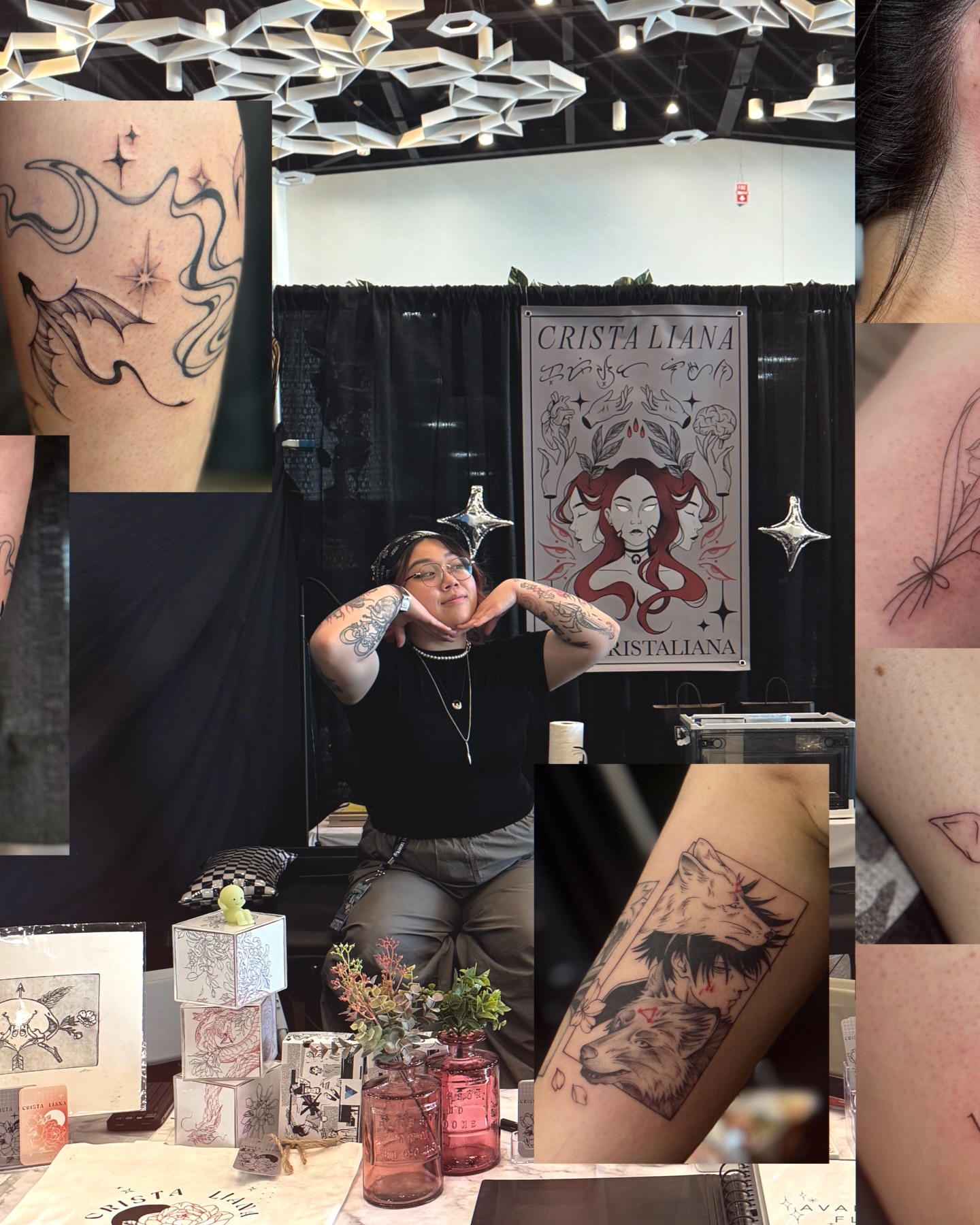 Tattoo by @bycristaliana — american_traditional, dotwork