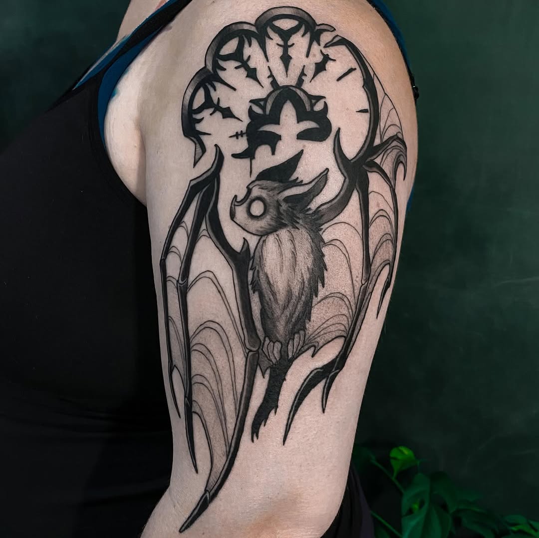 Tattoo by @gitta_mikk_tattoo — black_and_grey, illustrative