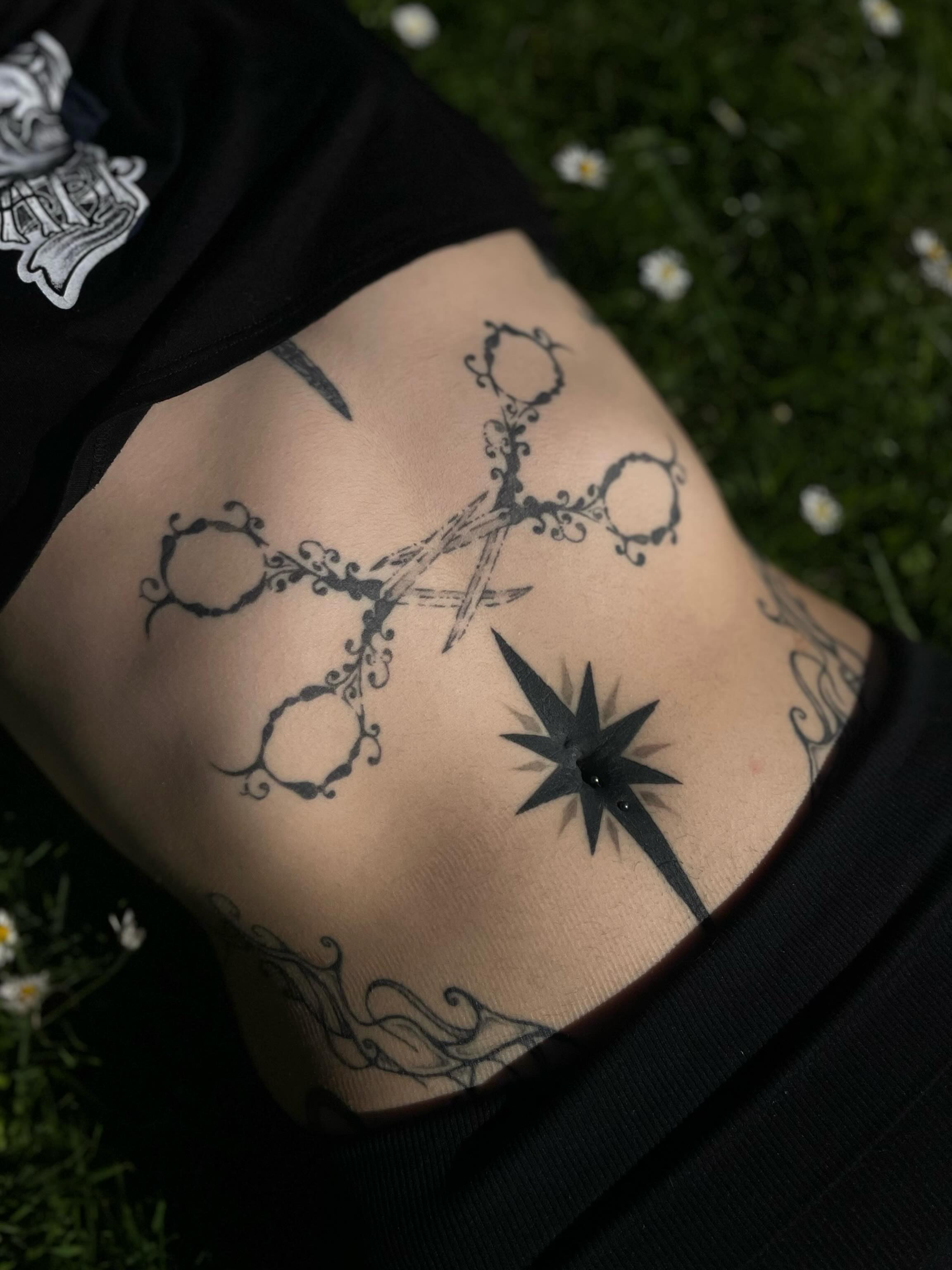 Tattoo by @mayhurtafly — black_and_grey