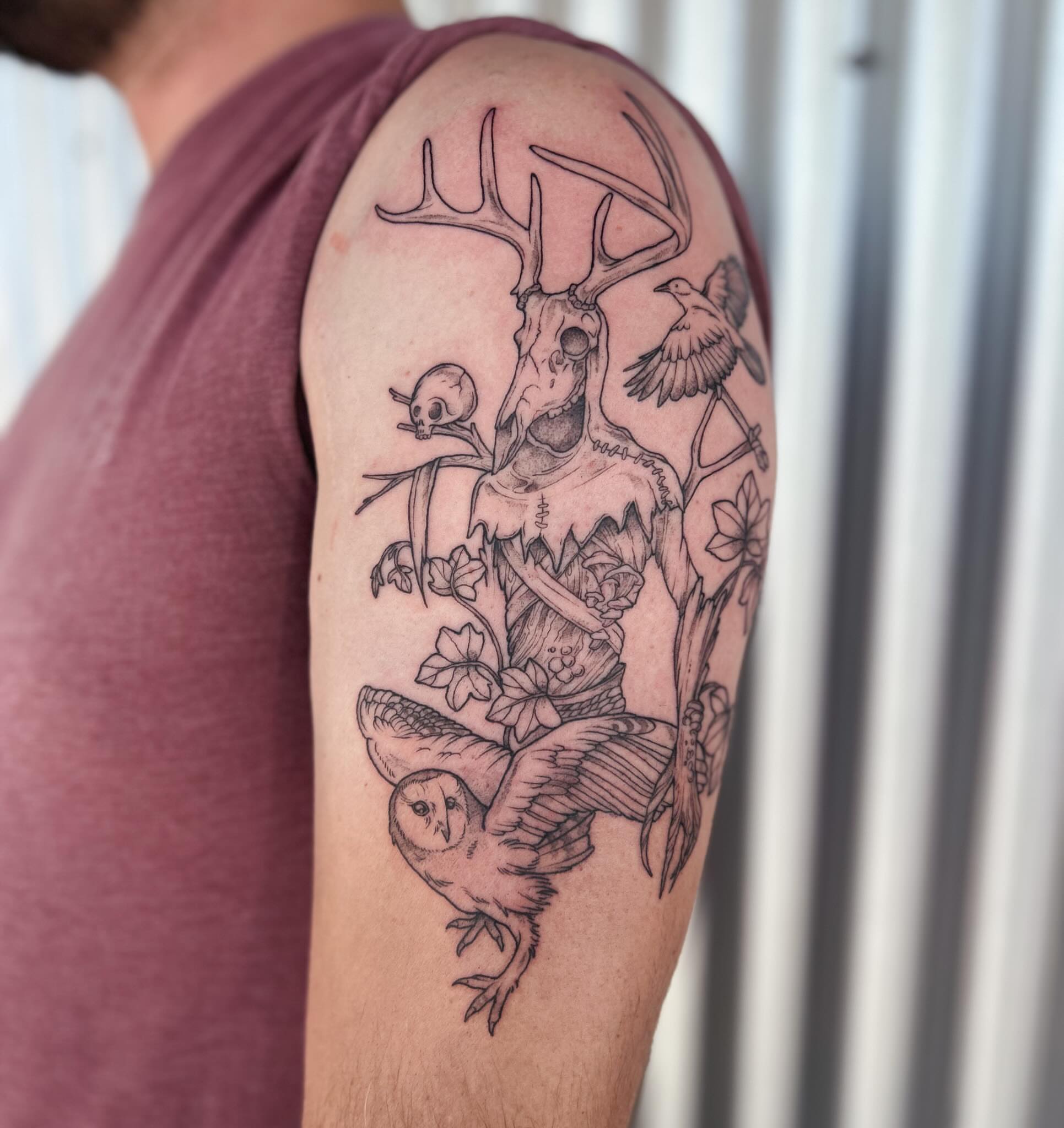 Tattoo by @littlebird_ink — black_and_grey, realism