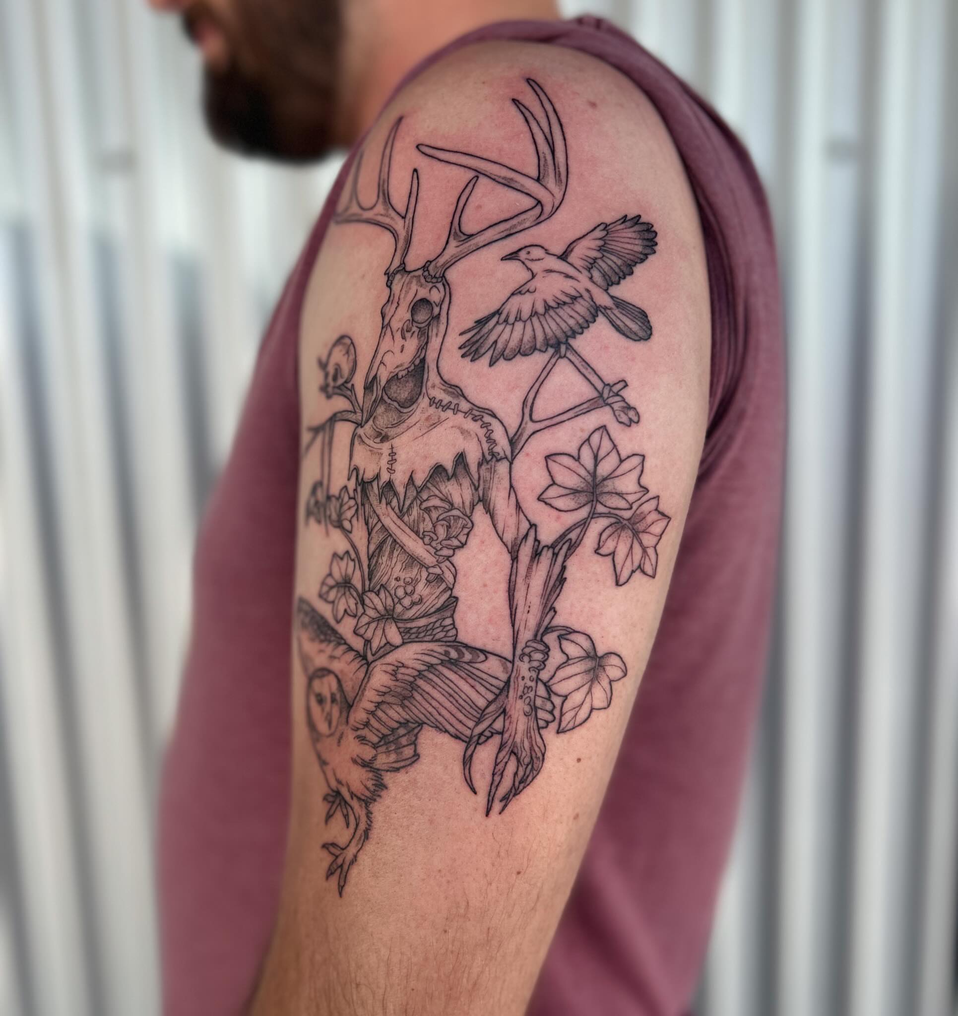 Tattoo by @littlebird_ink — black_and_grey, realism