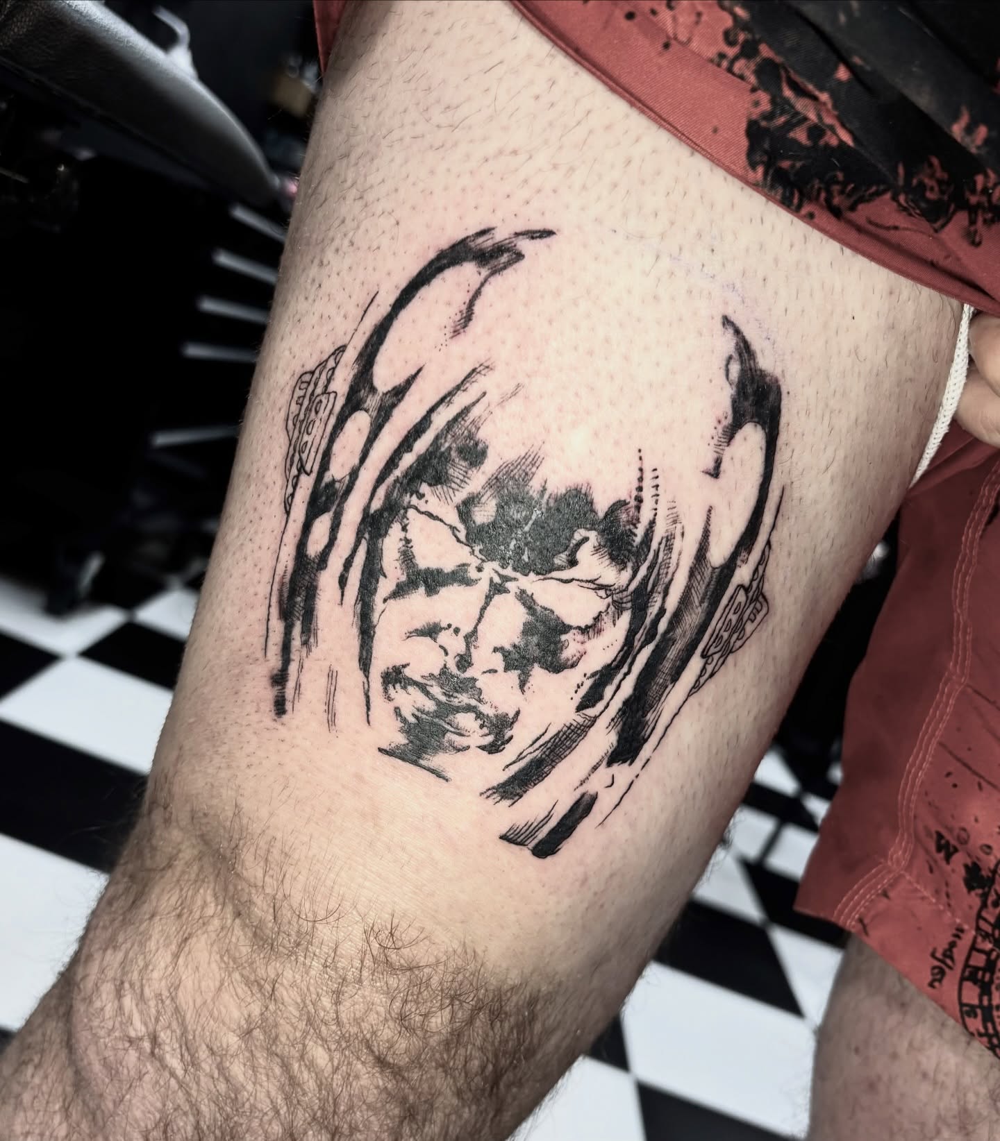 Tattoo by @whatashame.tattoos — black_and_grey