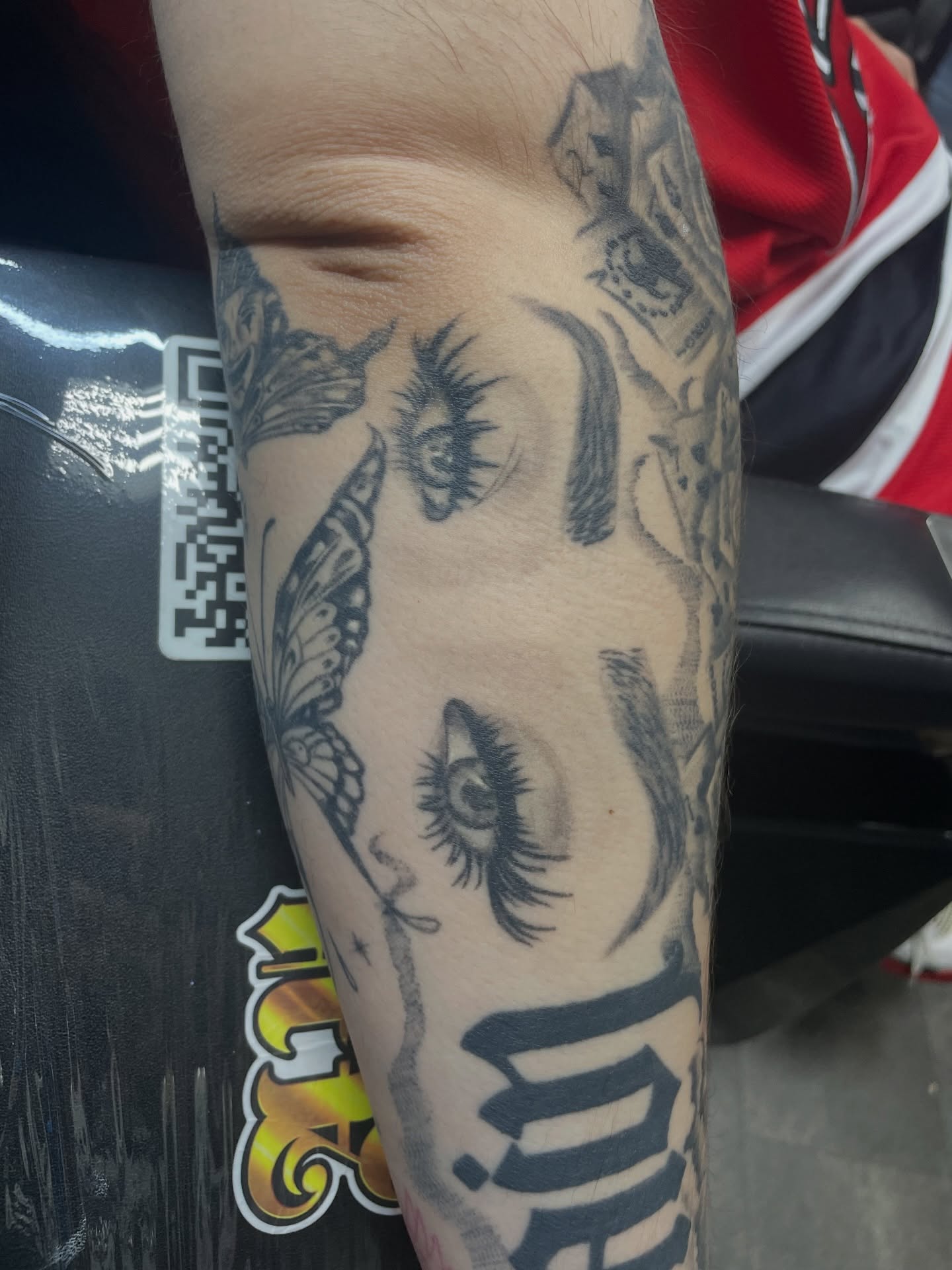 Tattoo by @artist_usual — black_and_grey, realism