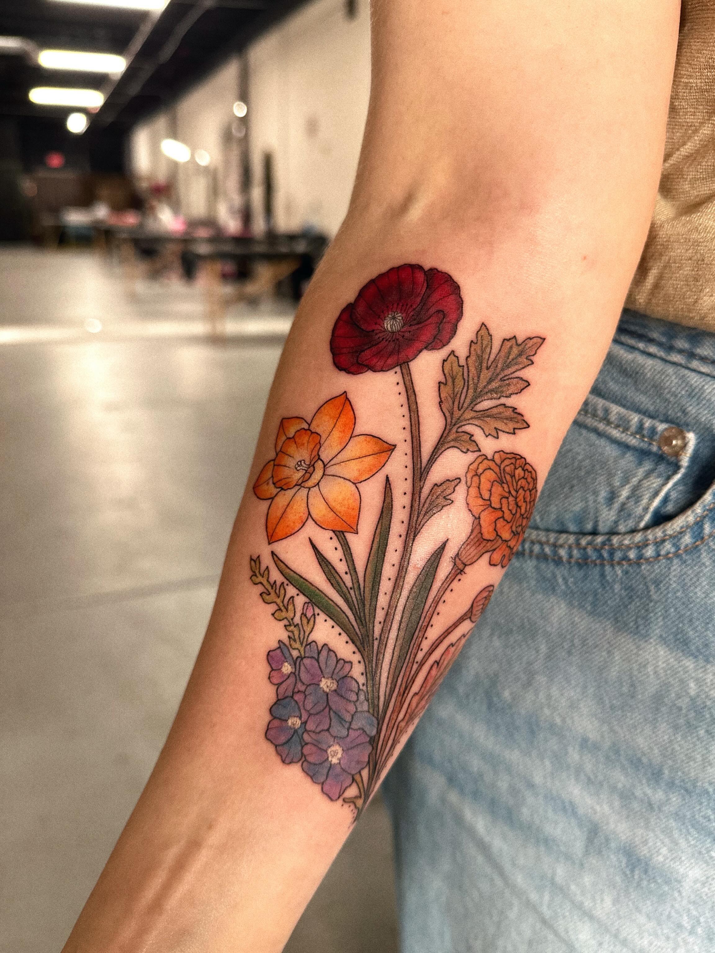 Tattoo by @anagram_tattoos — dotwork, realism