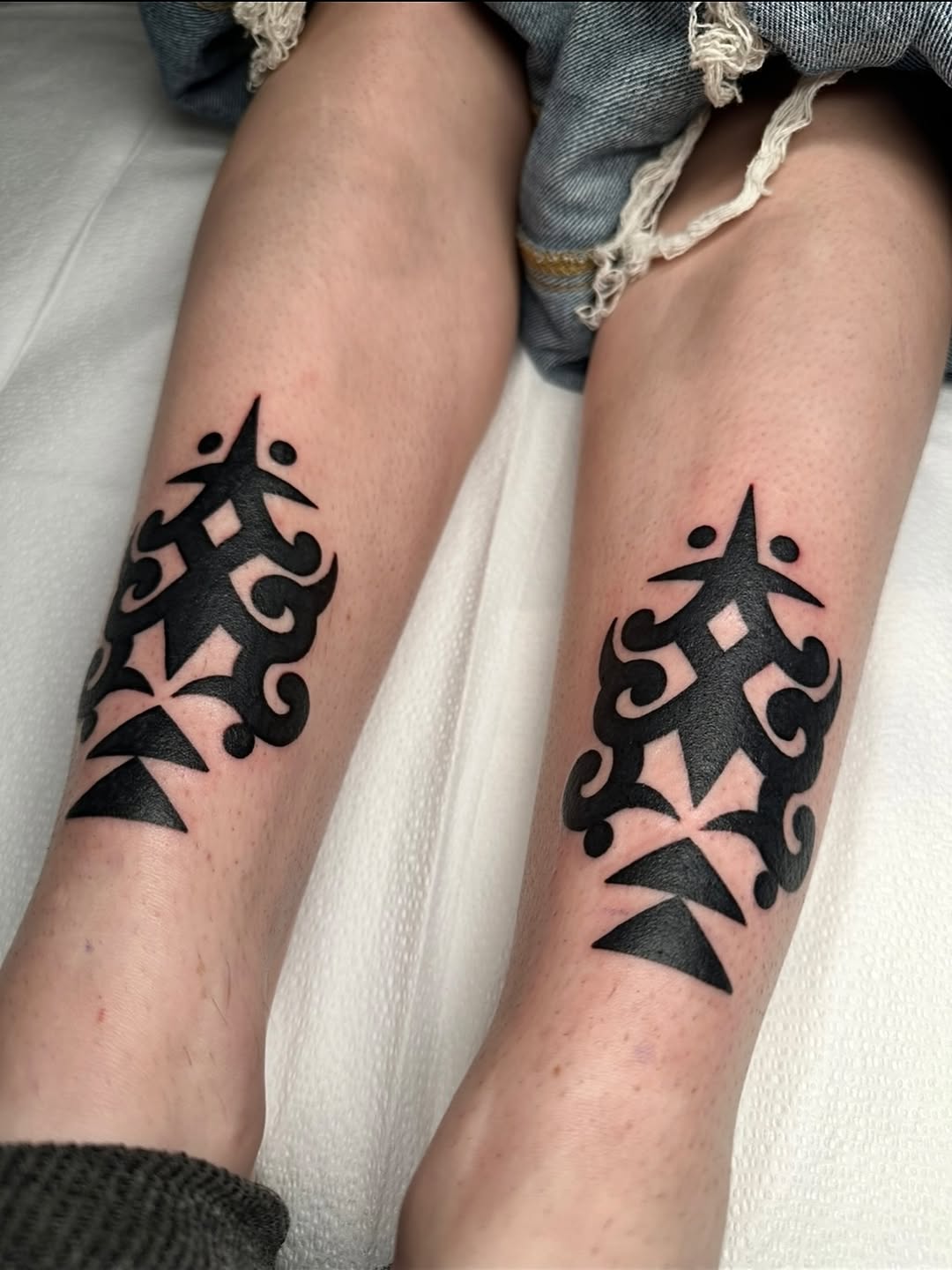 Tattoo by @krystaltattoo — tribal, blackwork