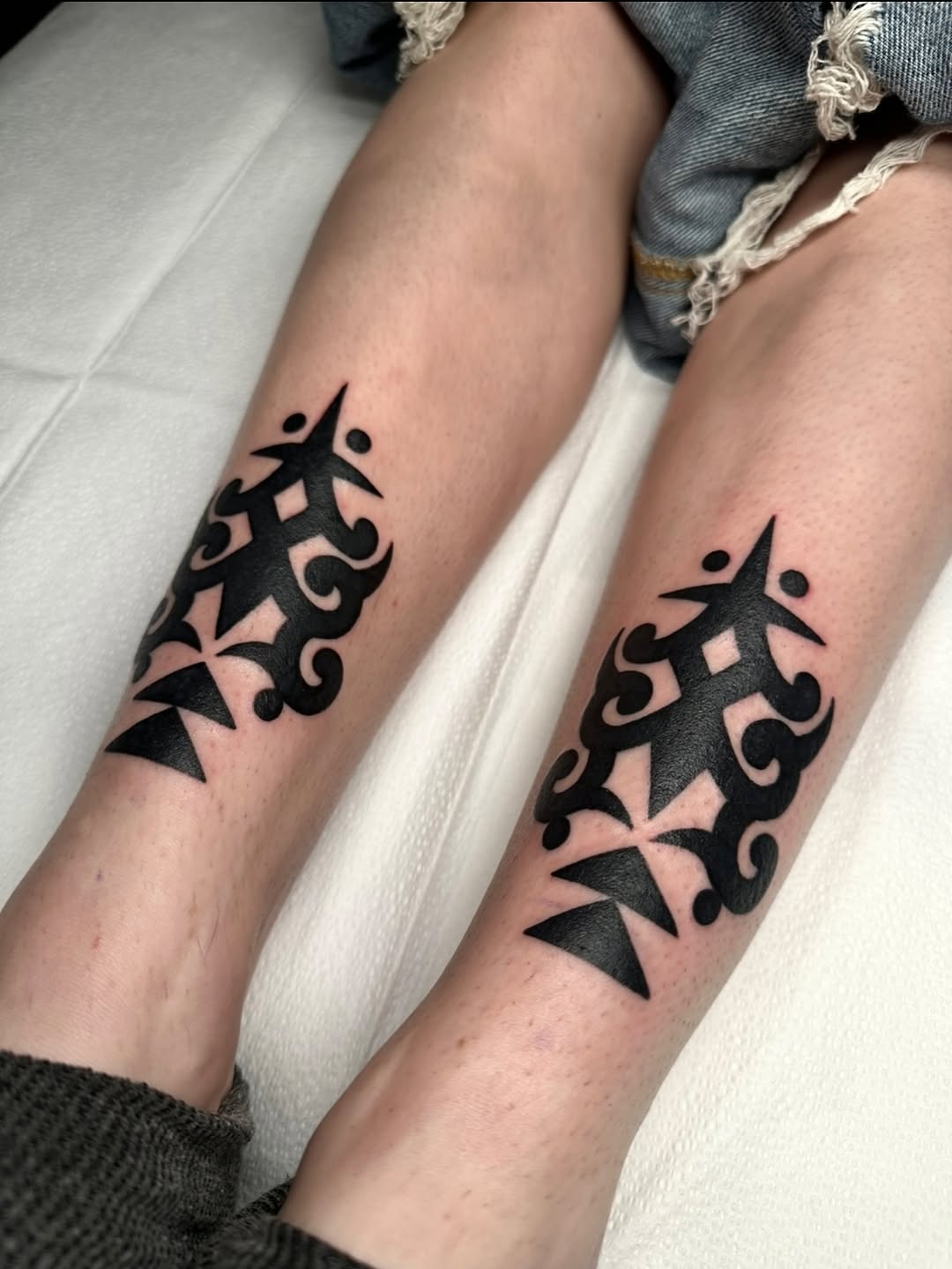 Tattoo by @krystaltattoo — tribal, blackwork