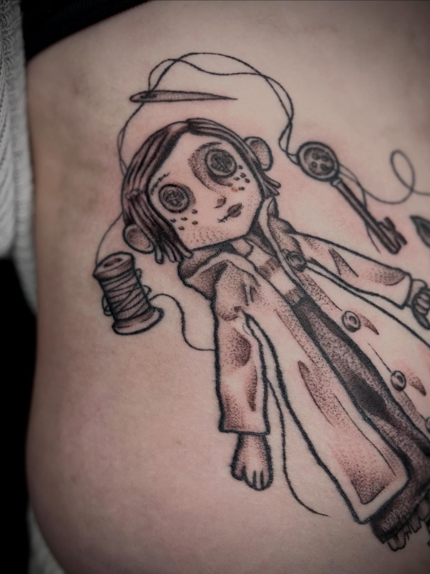 Tattoo by @imaginary_rubbish — dotwork